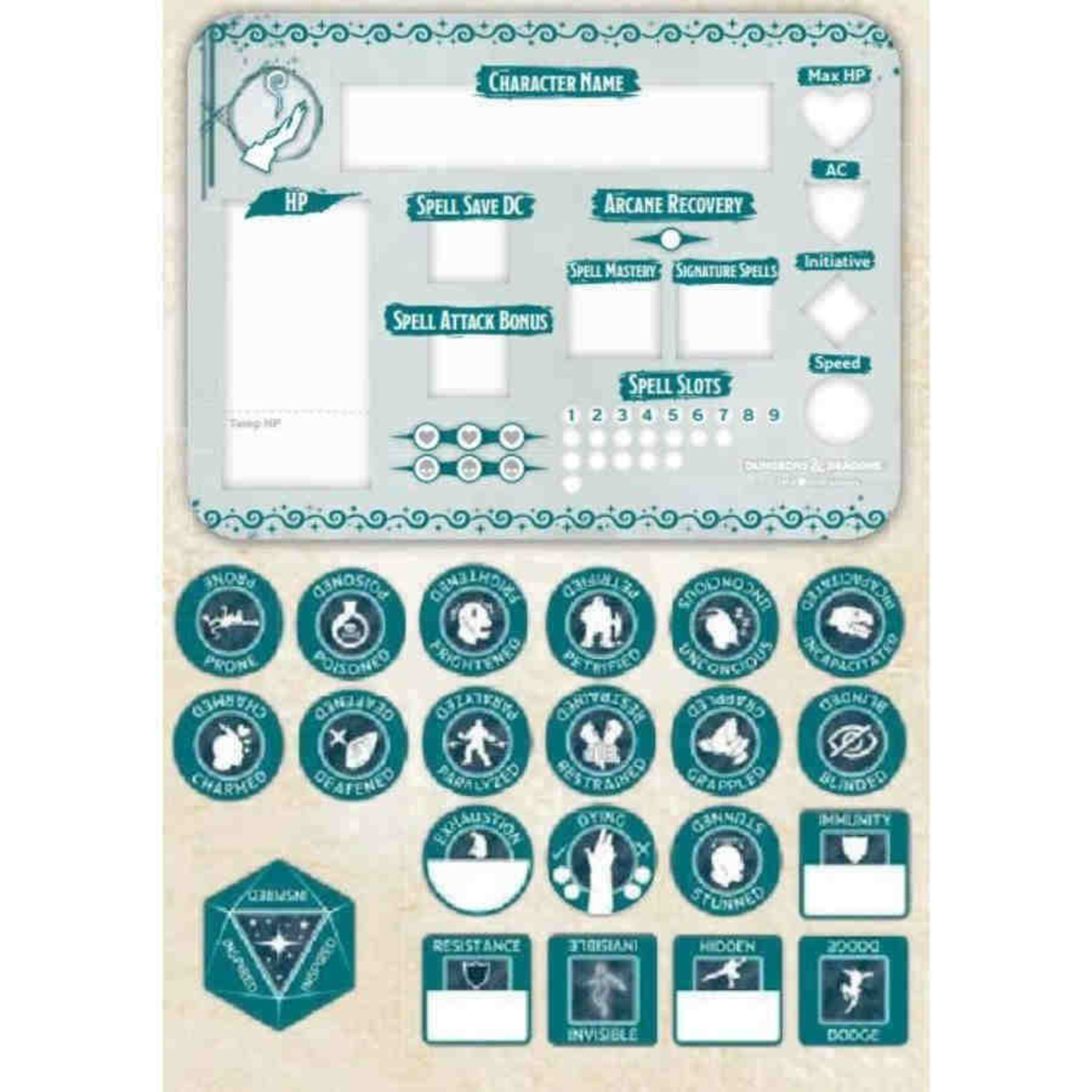 Gale Force 9 D&D: Character Tokens: Wizard