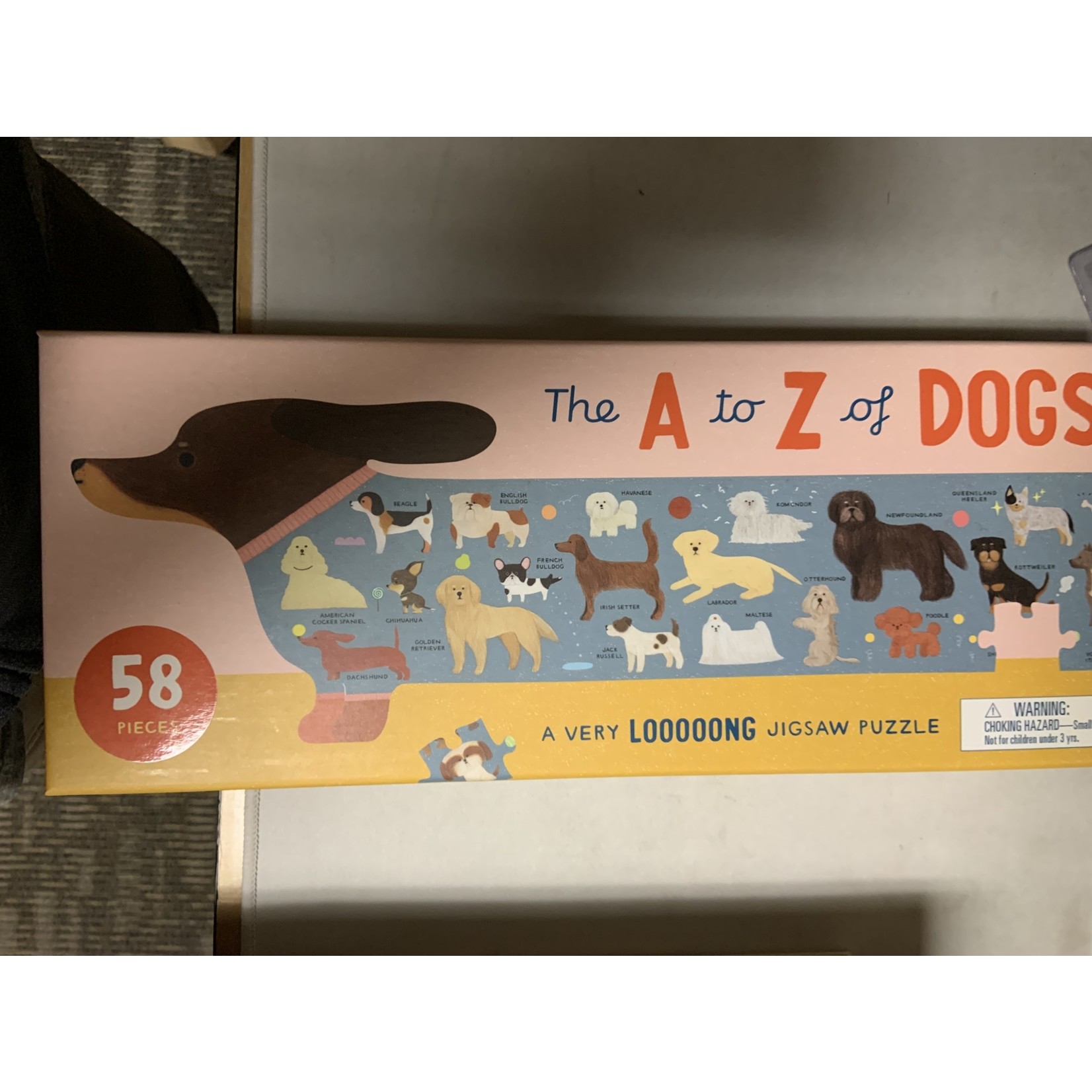 Chronicle Books The A to Z of Dogs 58 piece Puzzle