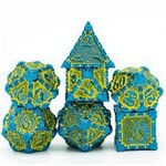 Foam Brain Games Dagger of Venom: Yellow RPG Metal 7ct Dice Set