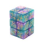Foam Brain Games -1/-1 Light Blue & Purple Glitter Counters for Magic - set of 8