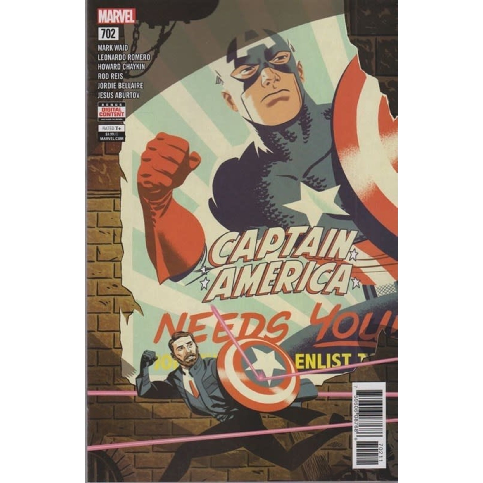 Marvel Comics Captain America 2017 #702