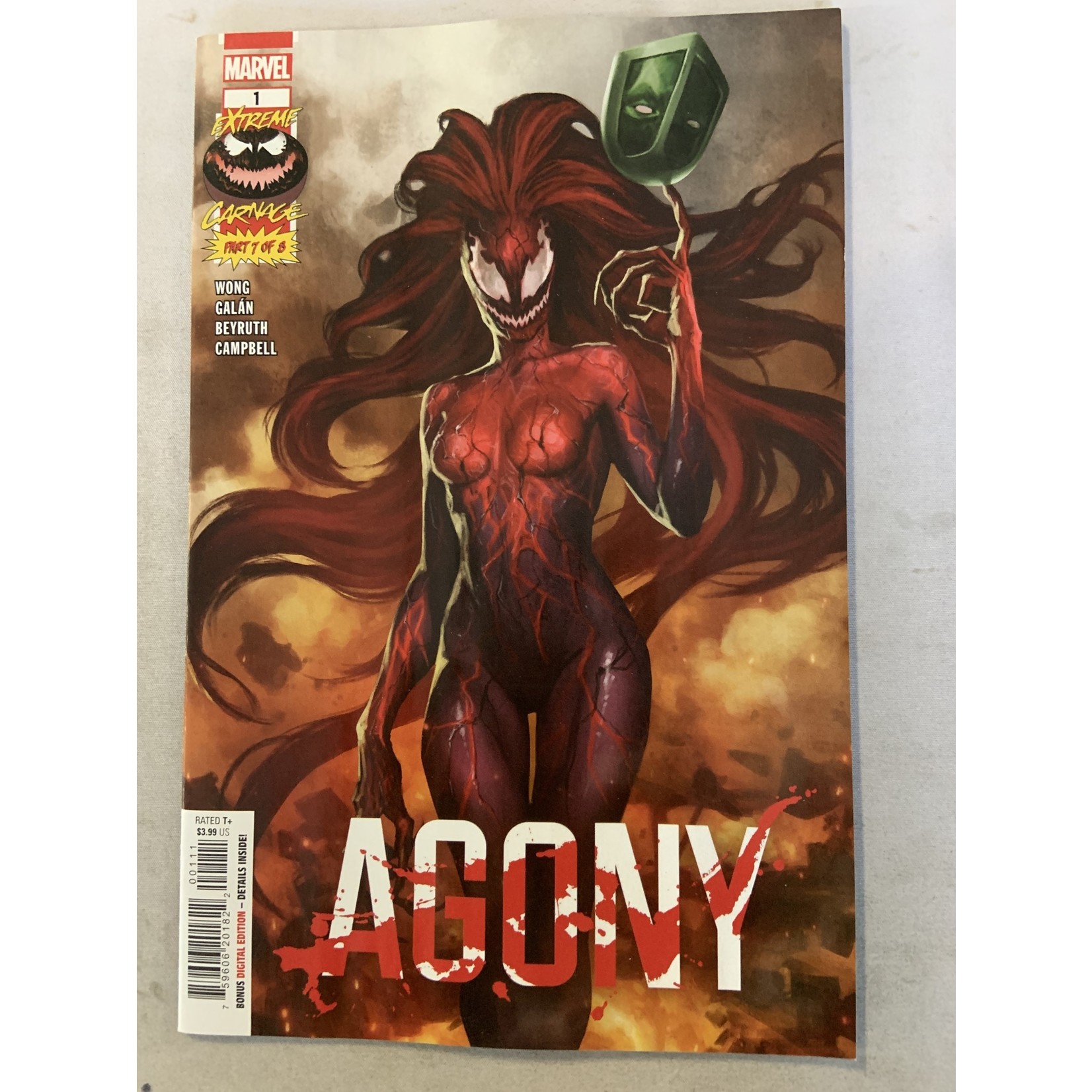 Marvel Comics Extreme Carnage Agony 2021 #1