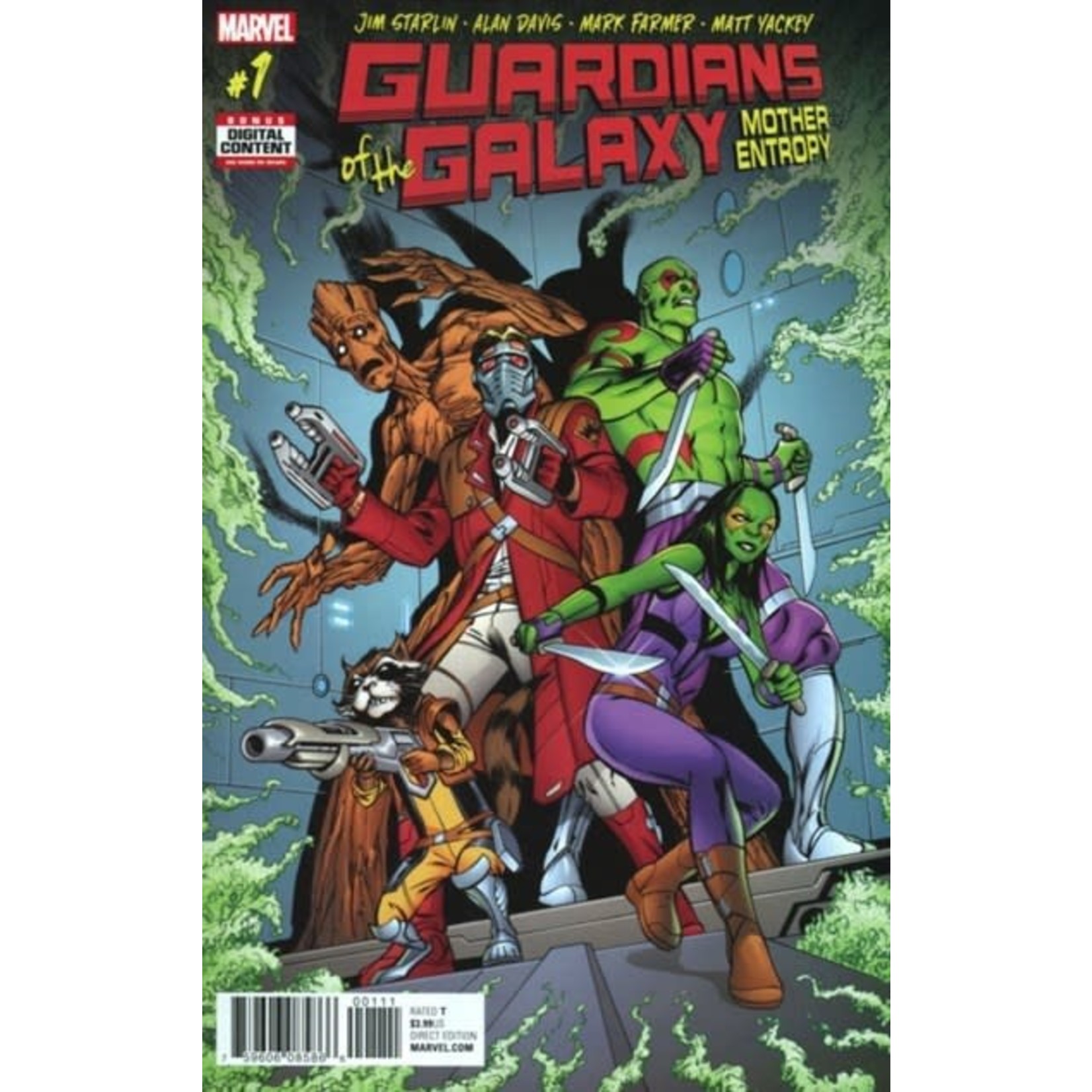 Marvel Comics Guardians of the Galaxy: Mother Entropy (of 5) 2017 #1