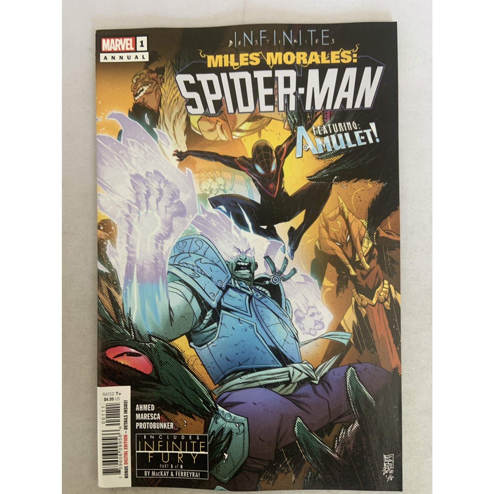 Marvel Comics Miles Morales Spider-Man 2018 #1 Annual Infd Damaged