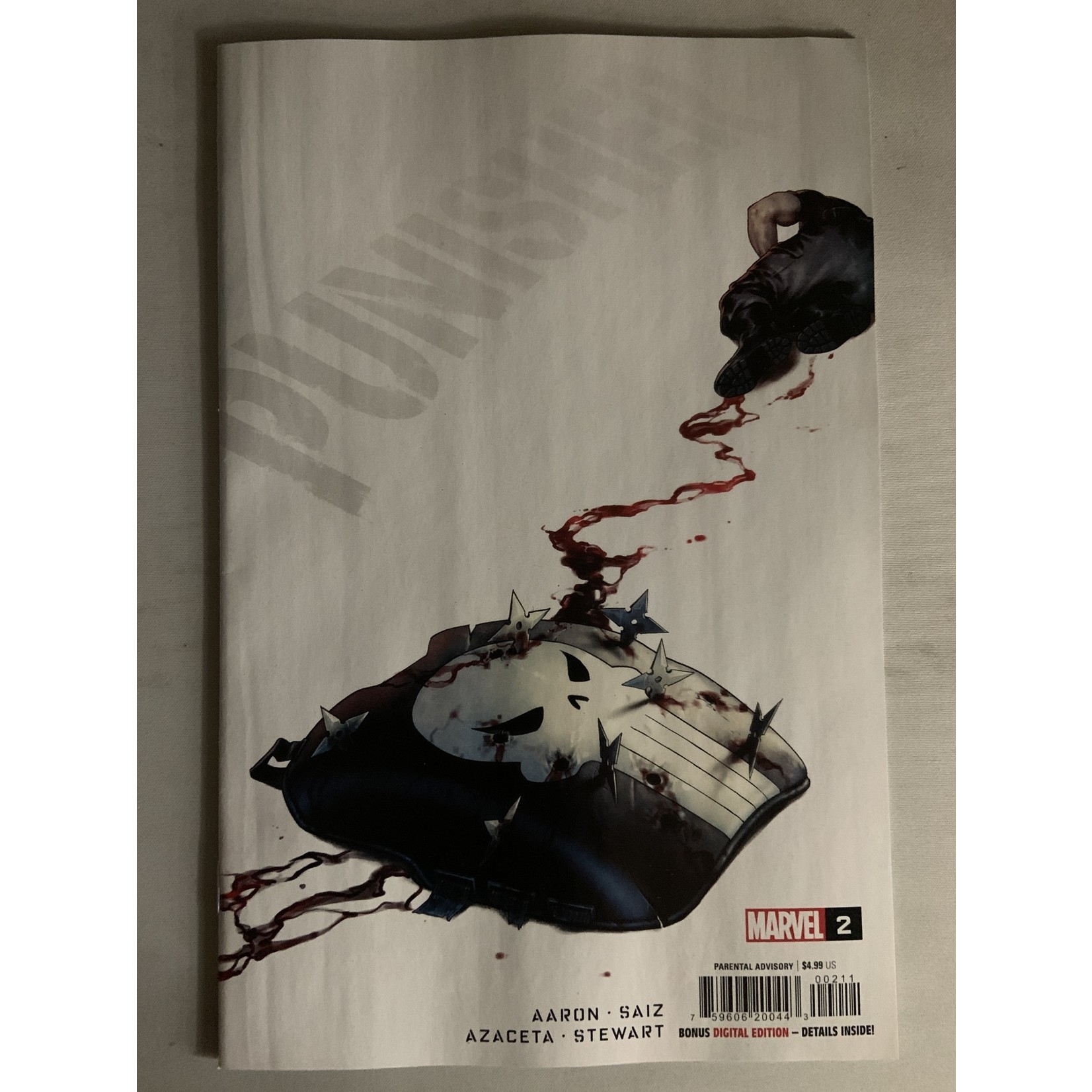 Marvel Comics Punisher 2022 #2 Damaged
