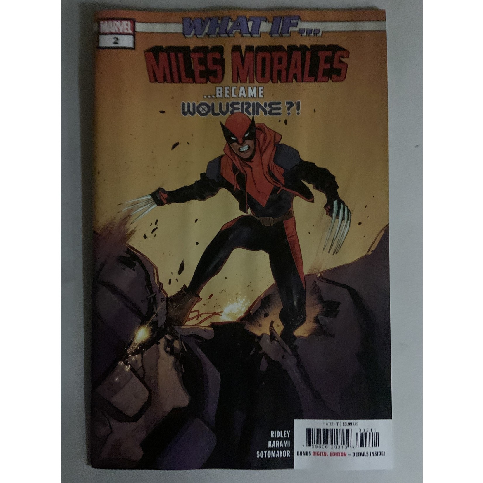 Marvel Comics What if? #2 2022 Miles Morales Became Wolverine?! Damaged