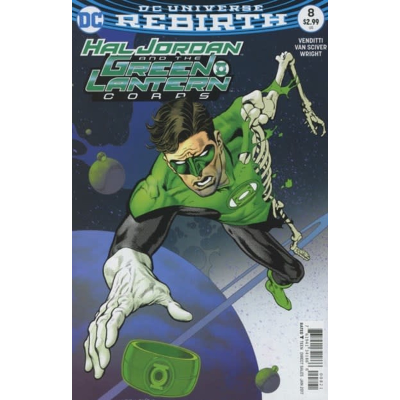 DC Comics Hal Jordan and the Green Lantern Corps 2016 #8 CVR B