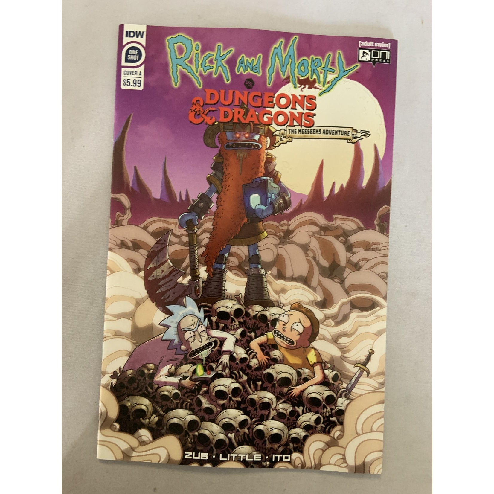 IDW PUBLISHING Rick & Morty Vs Dungeons & Dragons Meeseeks 2022 #1 Cvr A Vasquez