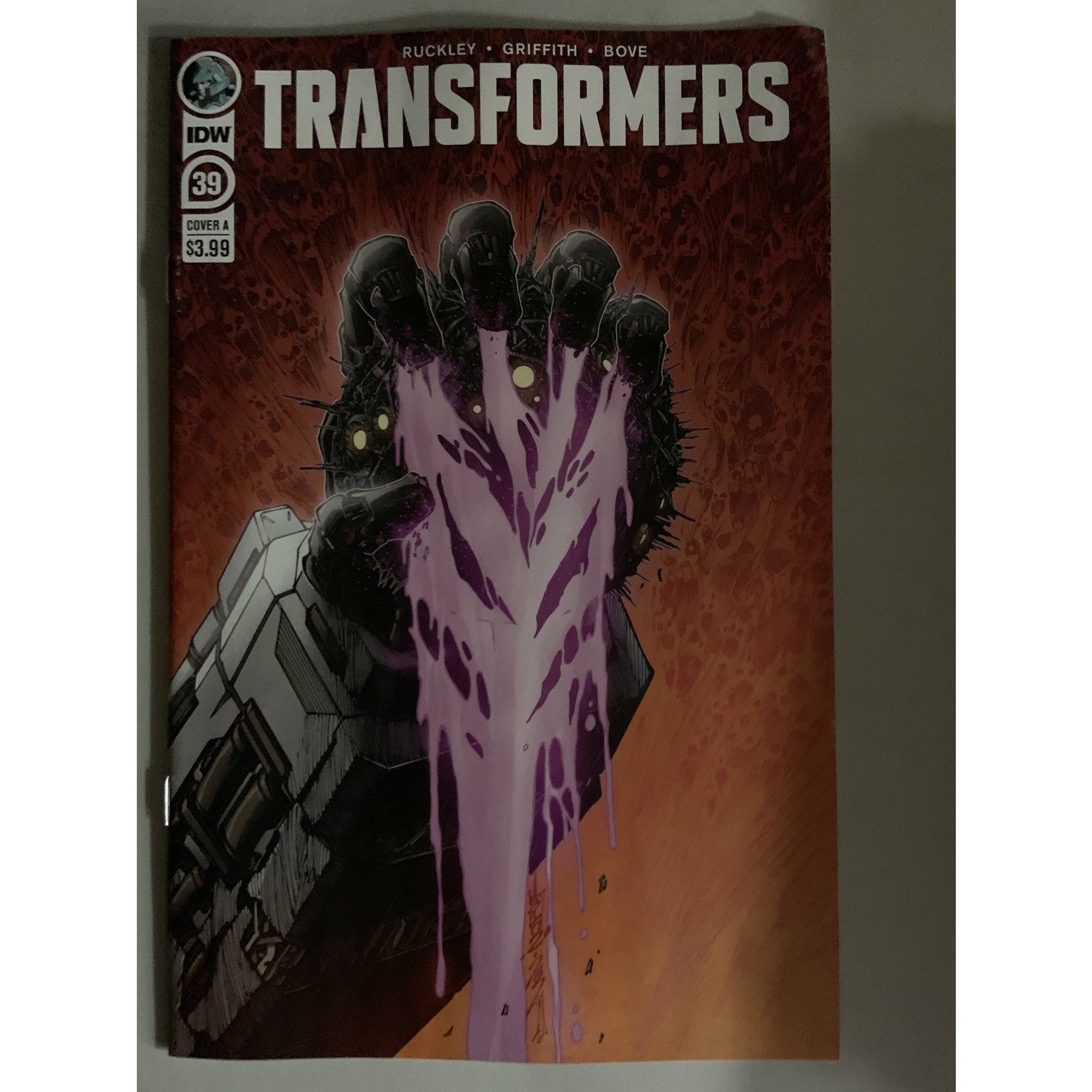 IDW PUBLISHING Transformers 2019 #39 Cvr A Milne