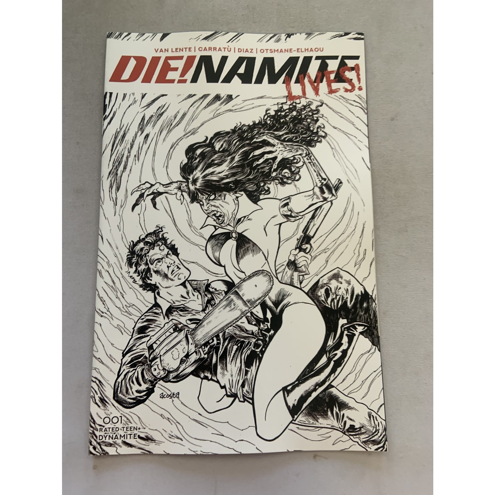 DYNAMITE Die!Namite Lives 2021 #1 10 Copy Acosta Pencil Art Incv