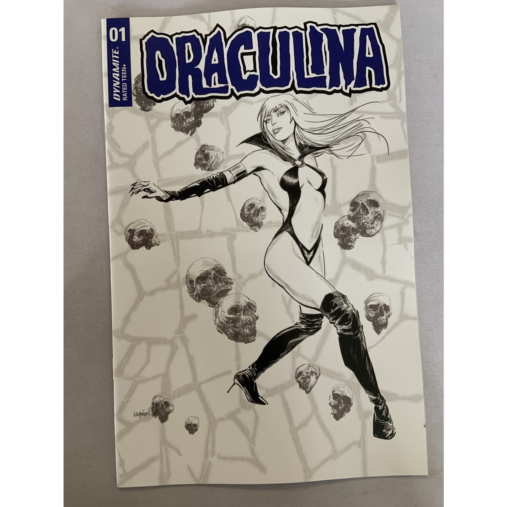 DYNAMITE Draculina 2022 #1 Cvr H 20 Copy Incv Kayanan B&W
