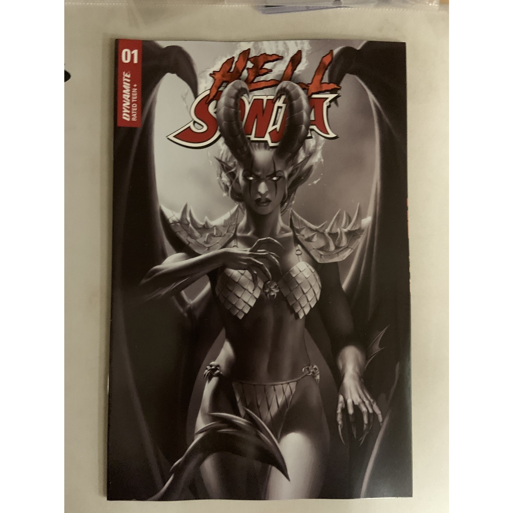 DYNAMITE Hell Sonja 2022 #1 Cvr H 20 Copy Incv Yoon B&W