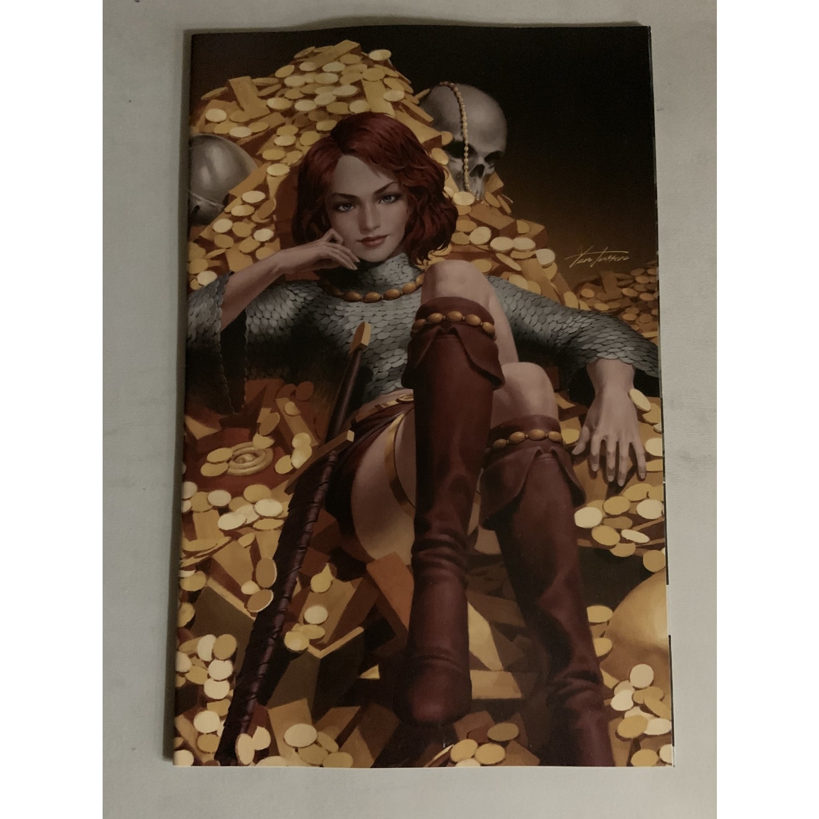 DYNAMITE Immortal Red Sonja 2022 #1 Cvr L 50 Copy Incv Yoon Virgin