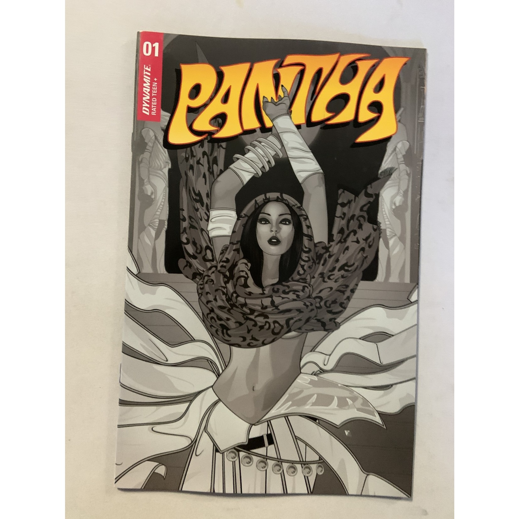 DYNAMITE Pantha 2022 #1 Cvr I 25 Copy Incv Aseo B&W