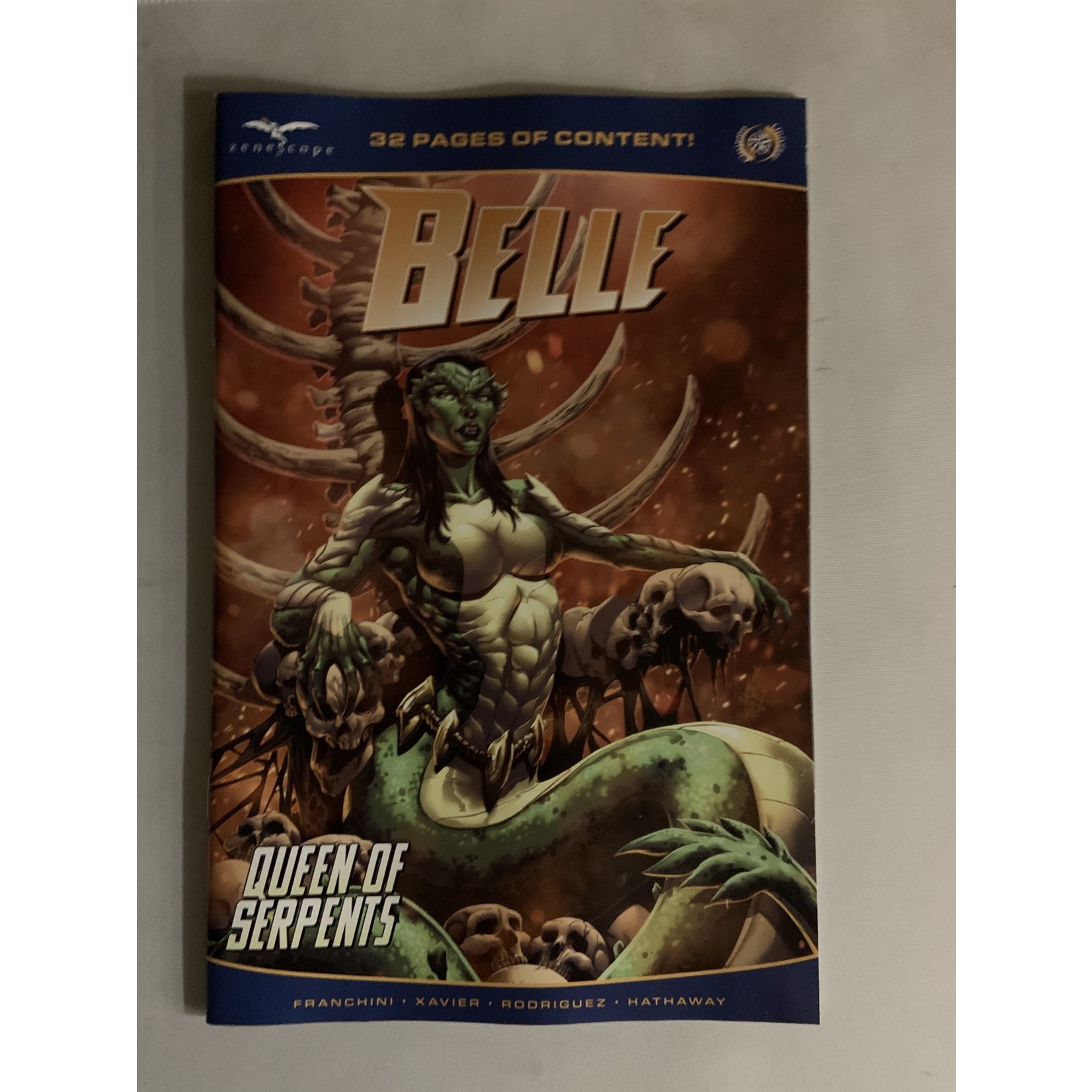 ZENESCOPE ENTERTAINMENT INC Belle Queen Of Serpents 2022 #1 Cvr B Tabanas