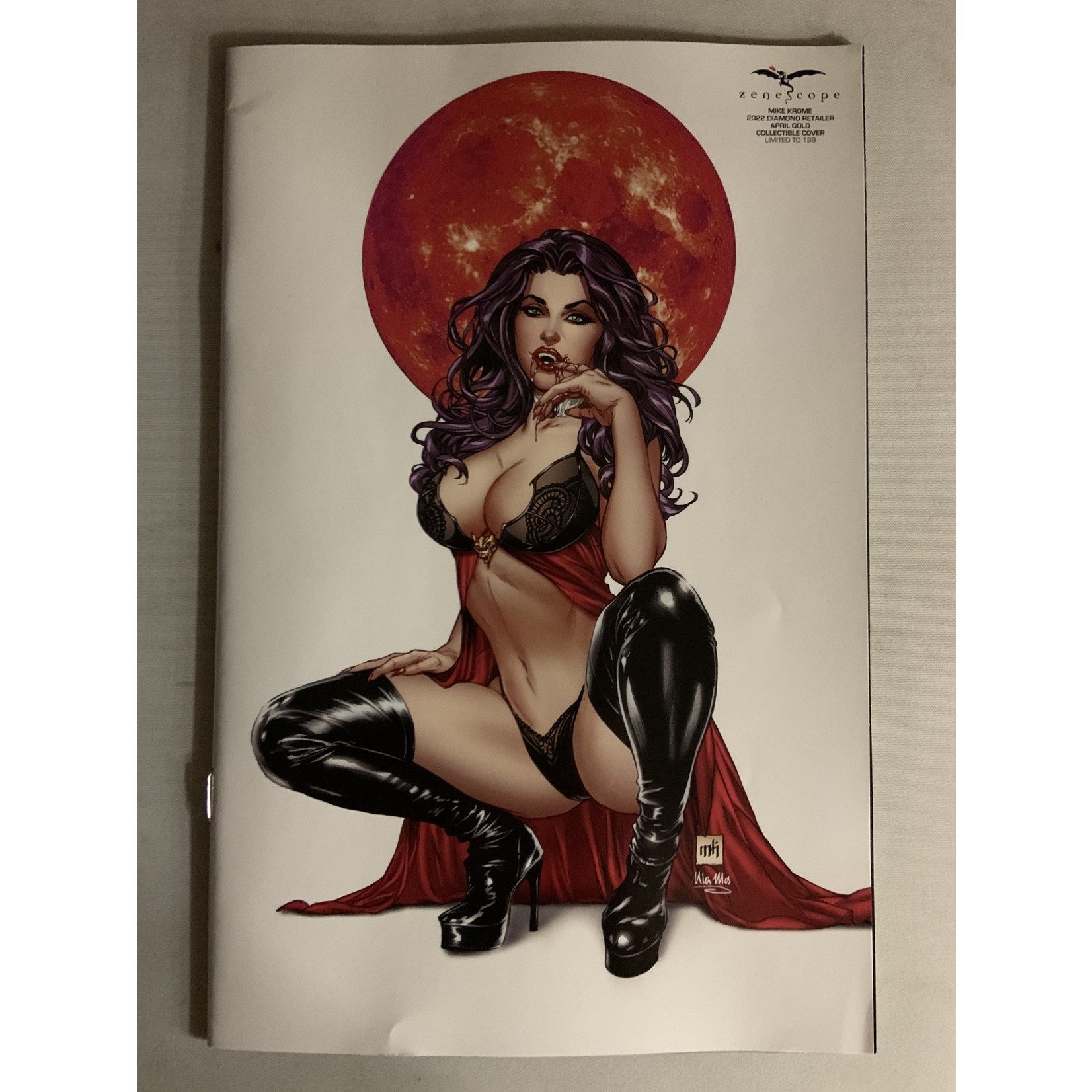 ZENESCOPE ENTERTAINMENT INC Grimm Spotlight Mystere Divinity Oneshot 2022 #1 Grimm Universe Retailer Program Apr 2022 Gold Exc (Net)