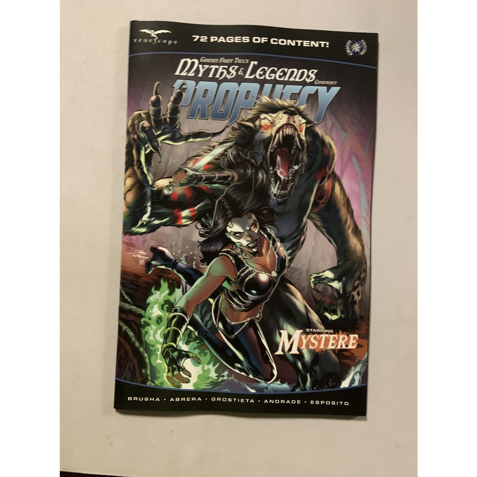 ZENESCOPE ENTERTAINMENT INC Myths & Legends Quarterly Prophecy 2021 #1 Cvr B Vitorino
