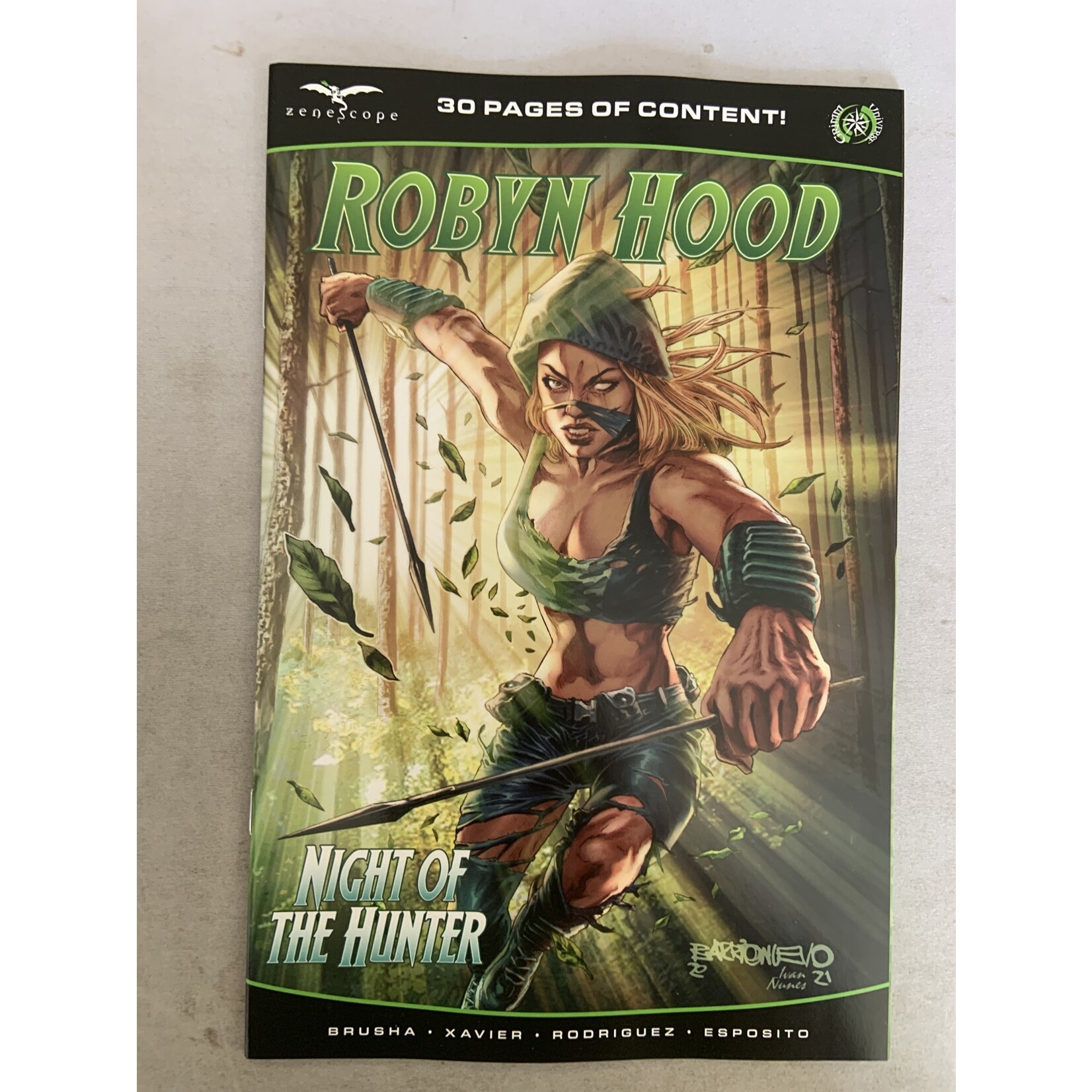 ZENESCOPE ENTERTAINMENT INC Robyn Hood Hunted One Shot 2021 #1 Cvr A Barrionuevo