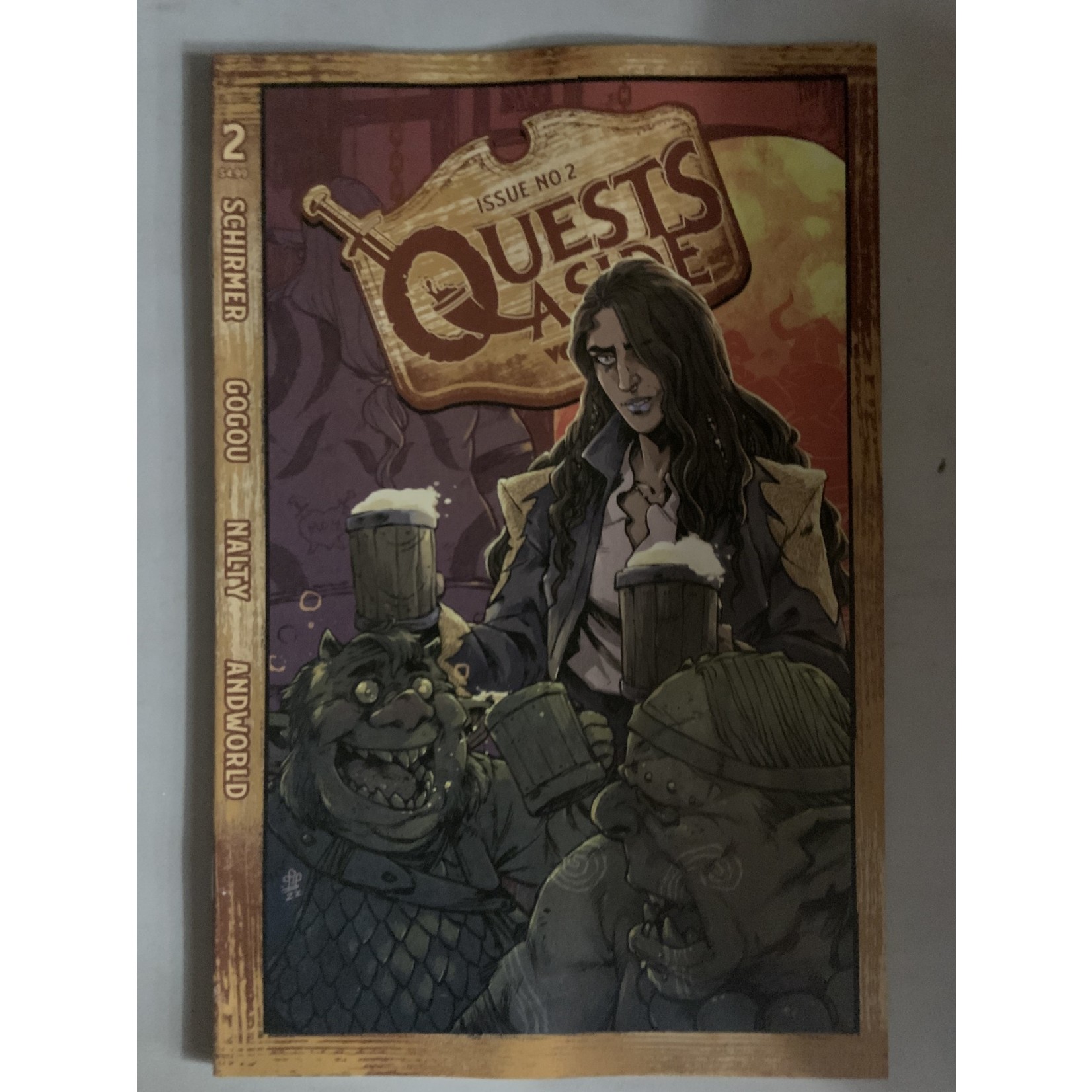 VAULT COMICS Quests Aside 2022 #2 Cvr B Dialynas