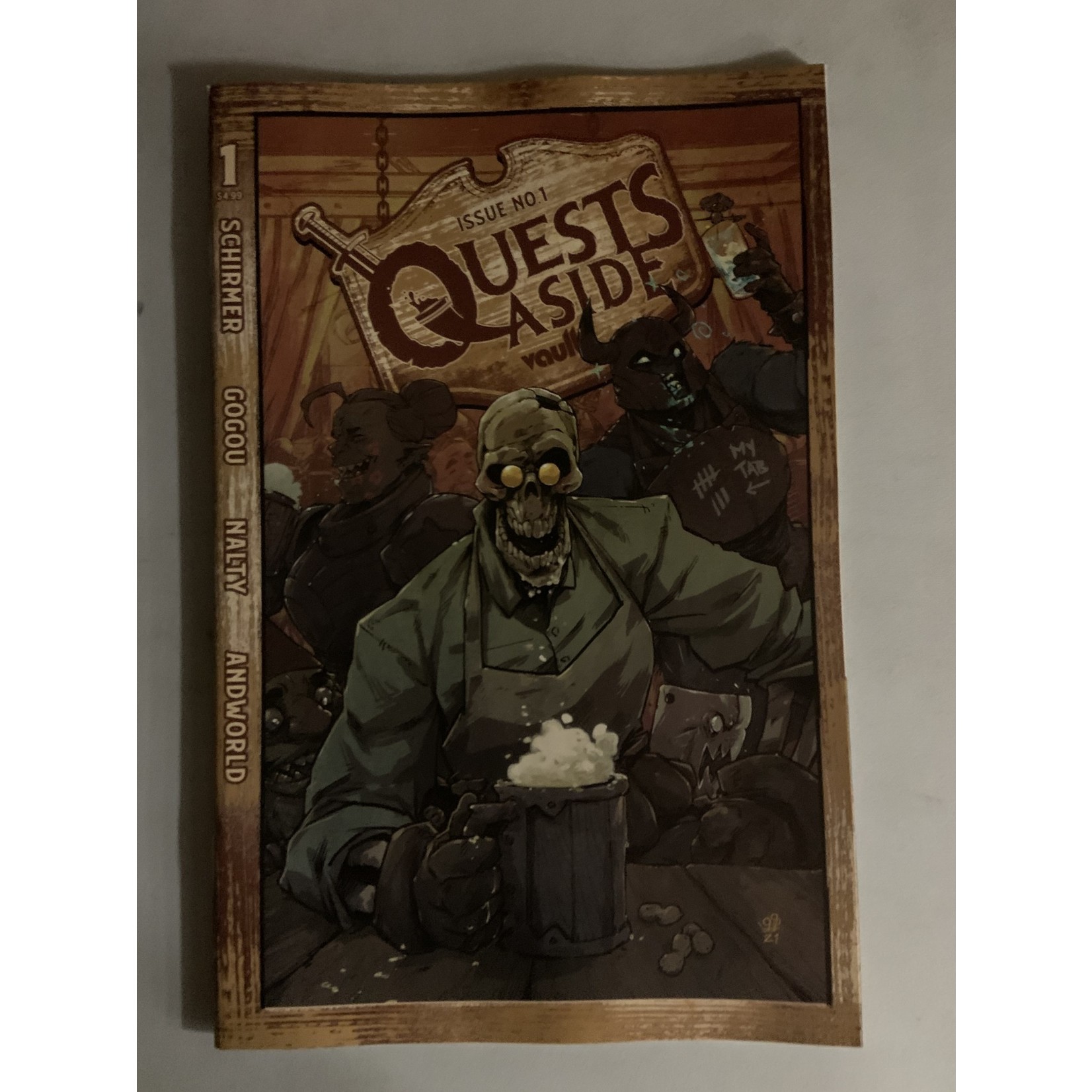 VAULT COMICS Quests Aside 2022 #1 Cvr B Dialynas