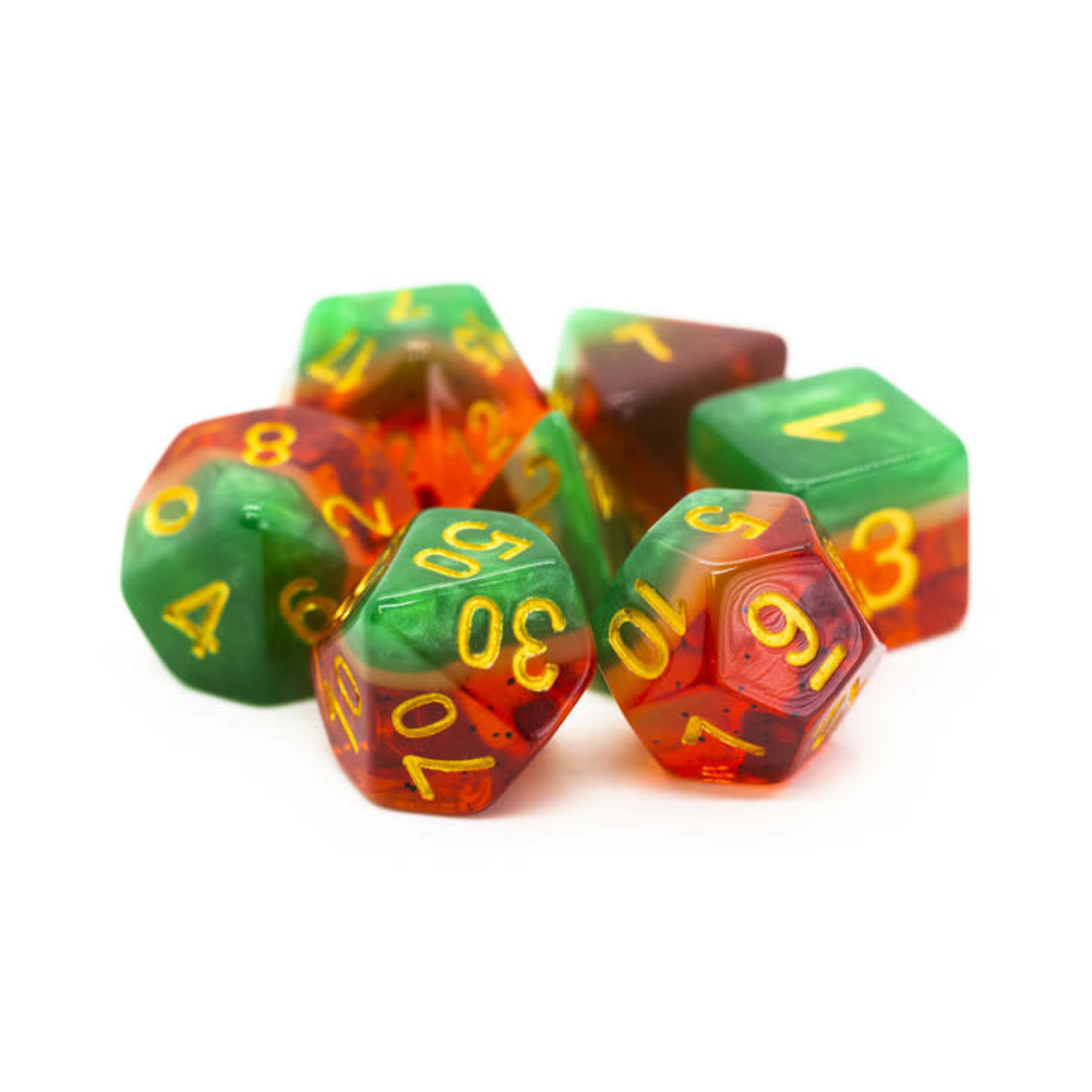 Old School Gradients 7ct dice RPG 77: Watermelon
