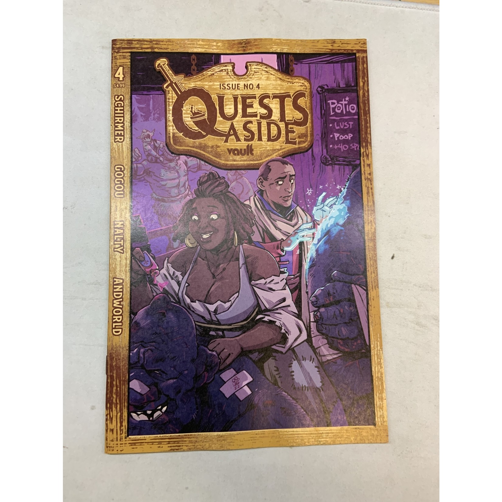 VAULT COMICS Quests Aside 2022 #4 Cvr B Dialynas