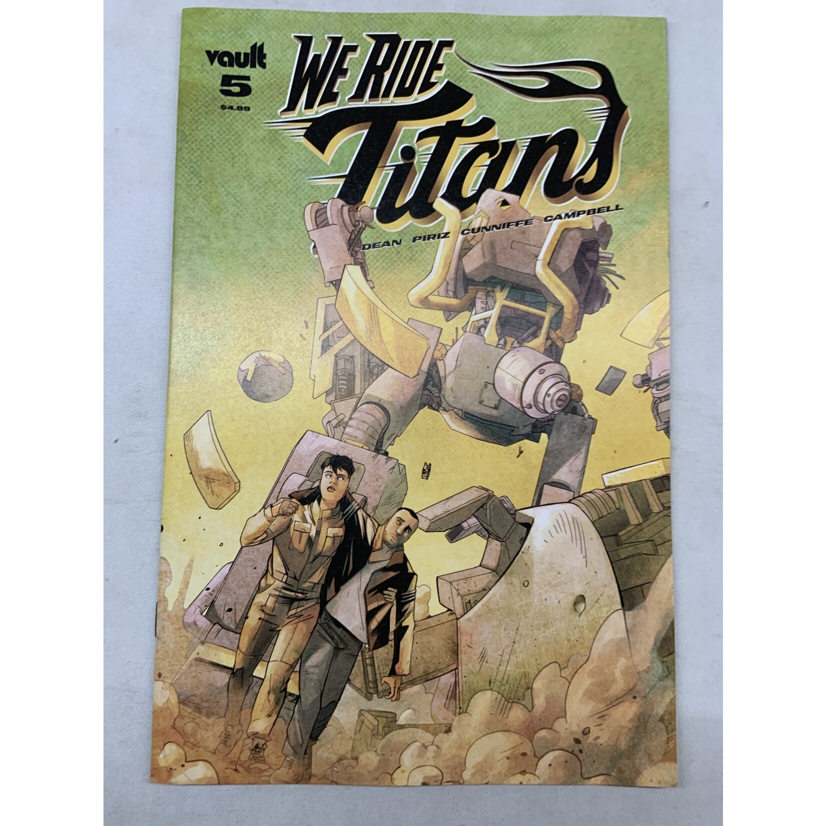 VAULT COMICS We Ride Titans 2022 #5 Cvr A Piriz Damaged