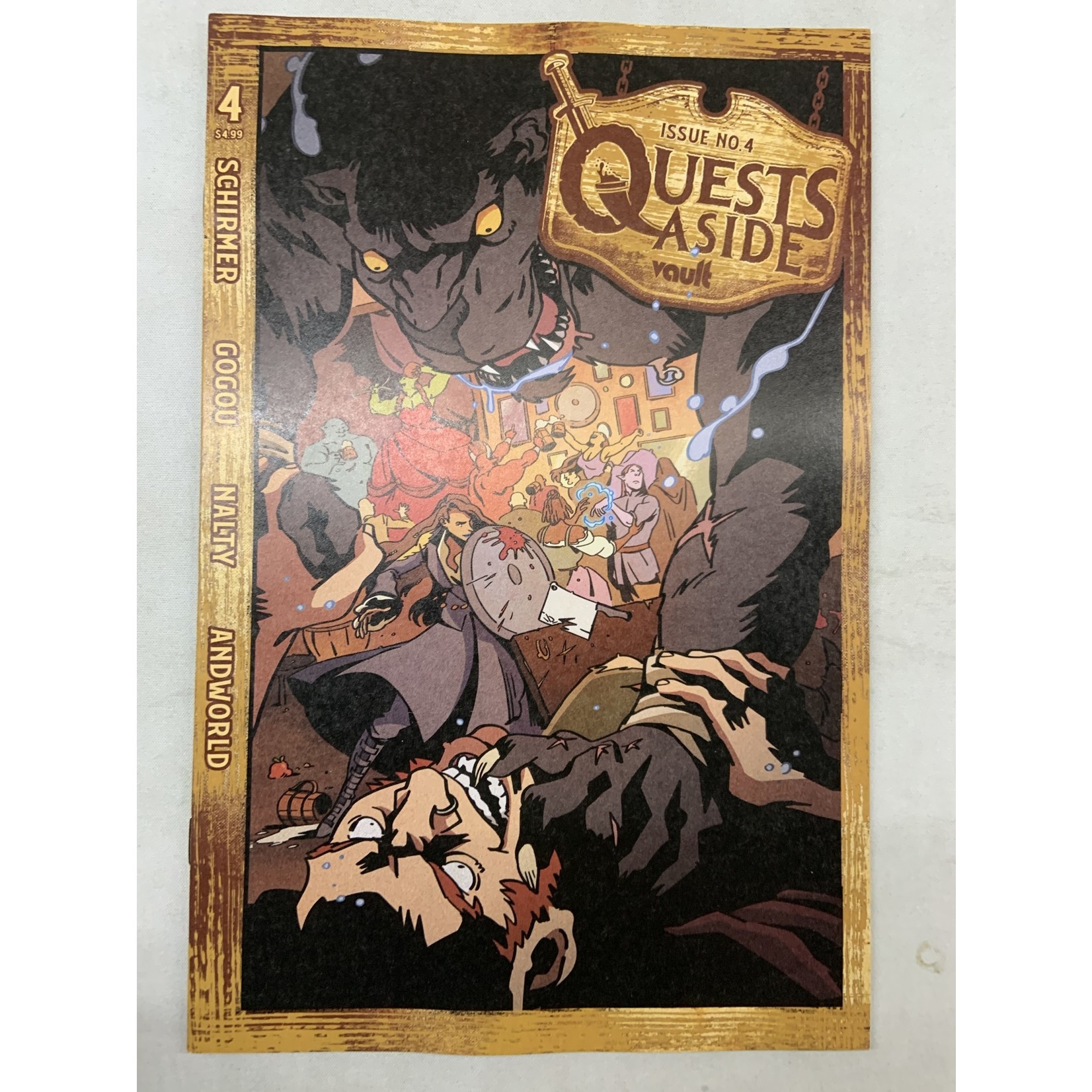 VAULT COMICS Quests Aside 2022 #4 Cvr A Gogou Damaged