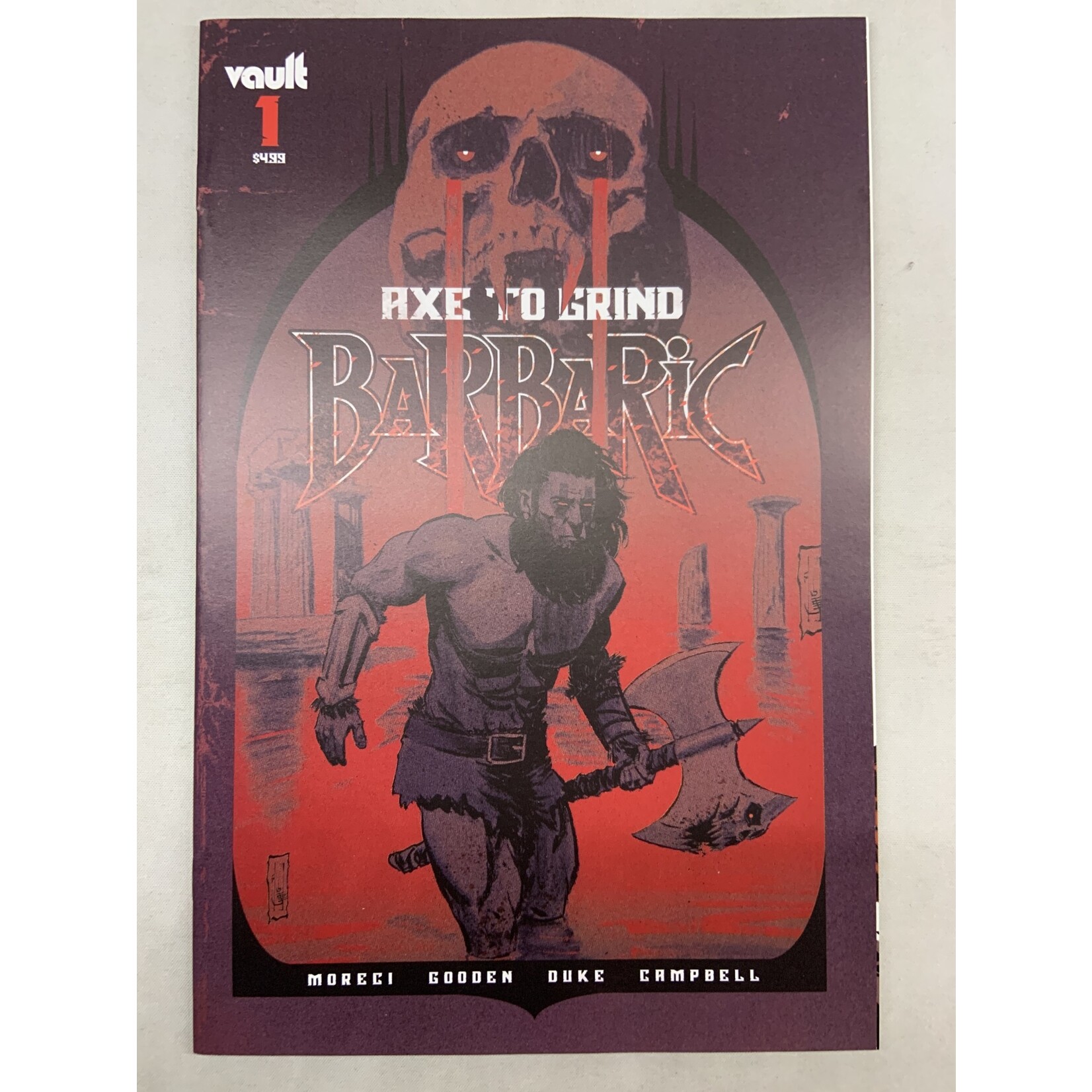 VAULT COMICS Barbaric Axe To Grind 2022 #1 Cvr G 75 Copy Incv Shehan