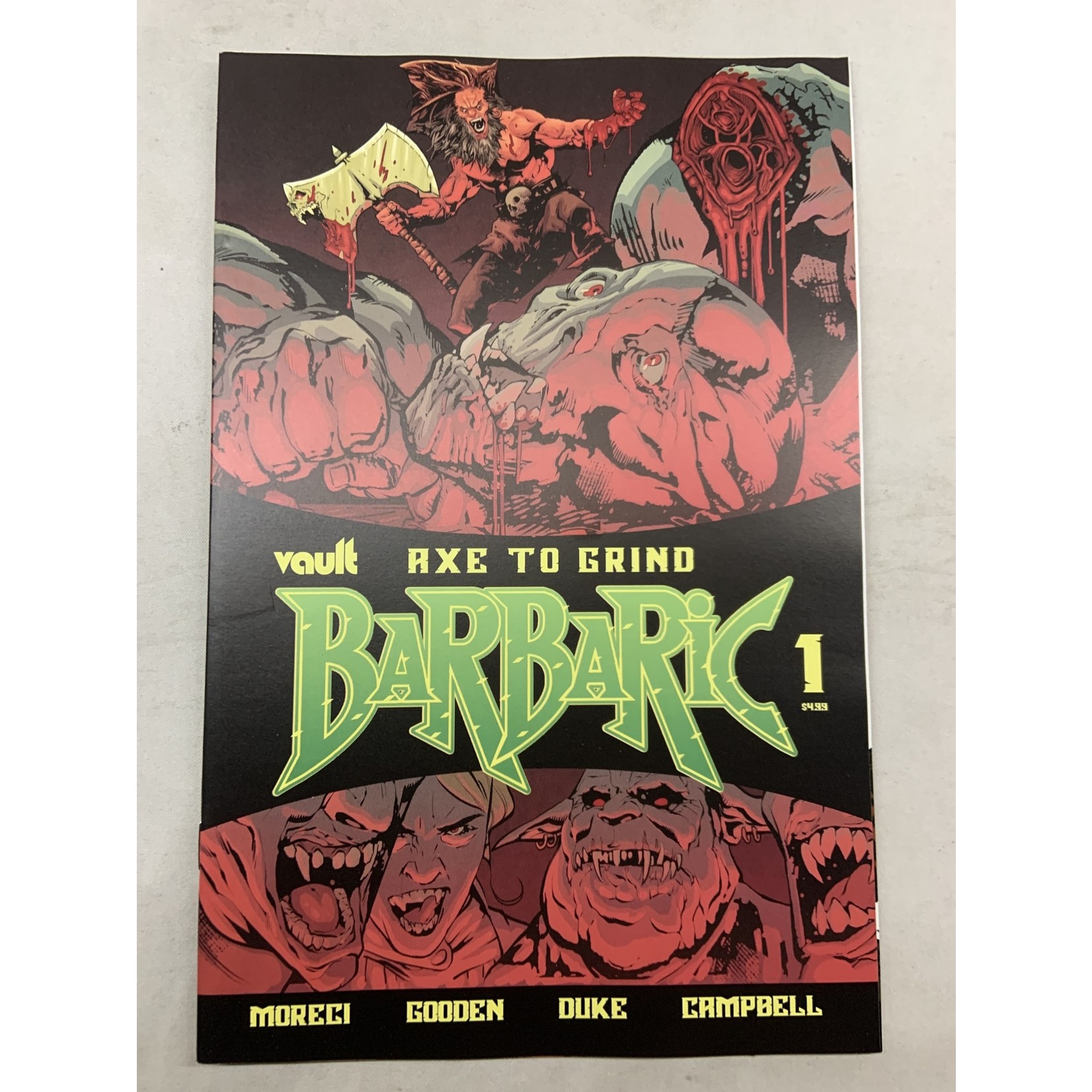 VAULT COMICS Barbaric Axe To Grind 2022 #1 Cvr A Gooden