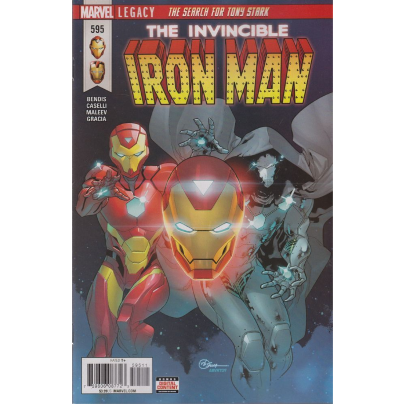 Marvel Comics Invincible Iron Man Legacy Numbering  2017 #595