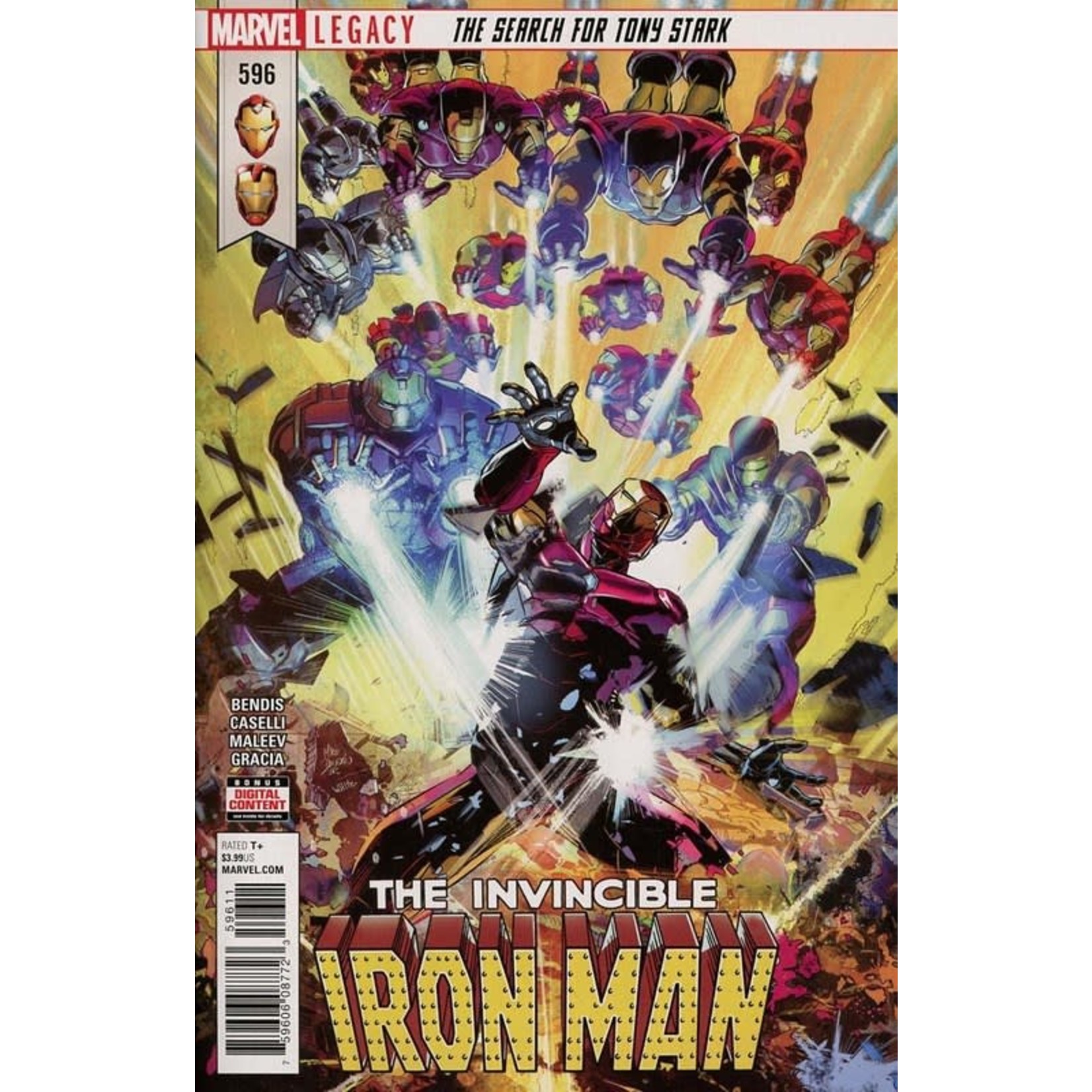 Marvel Comics Invincible Iron Man Legacy Numbering  2017 #596