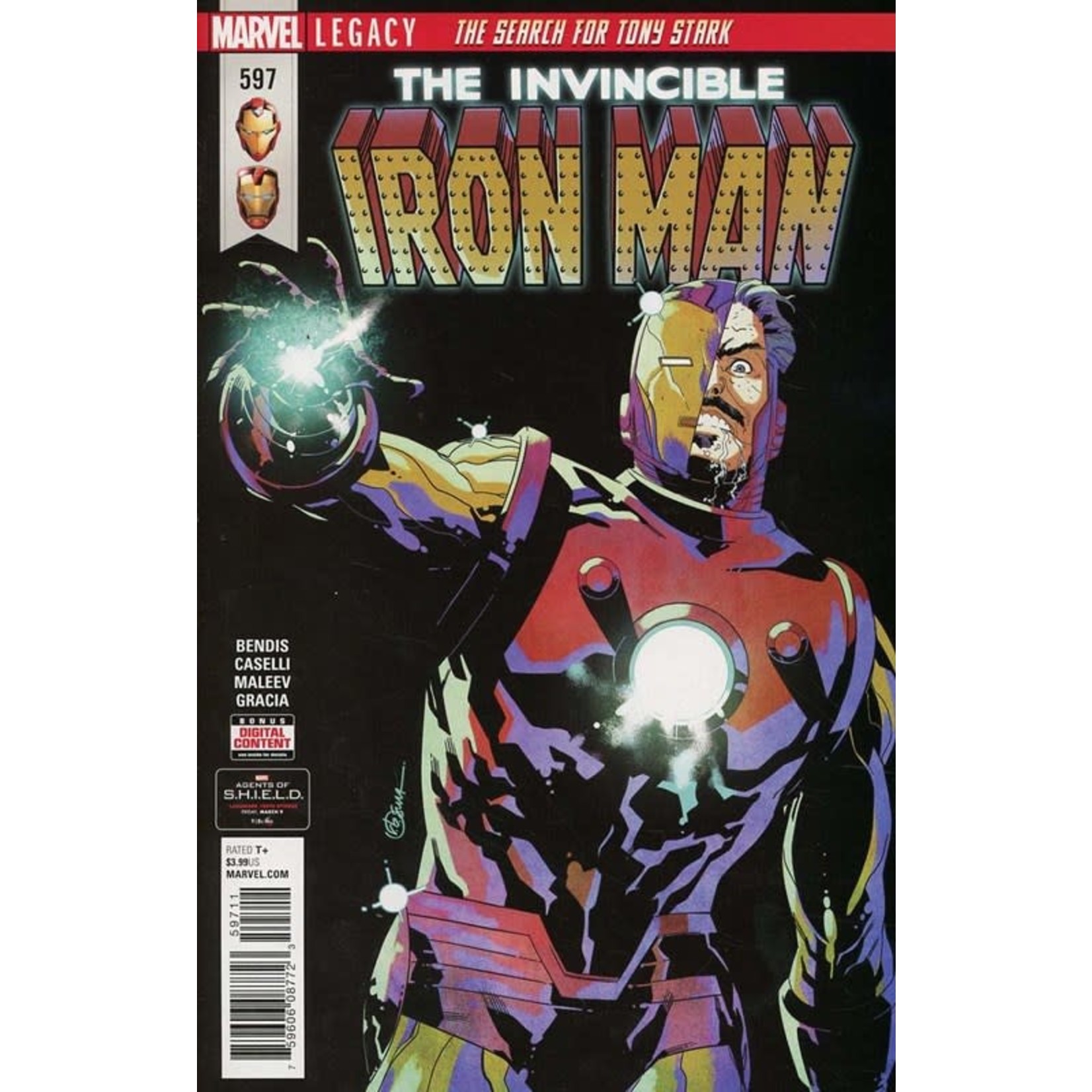 Marvel Comics Invincible Iron Man Legacy Numbering  2017 #597