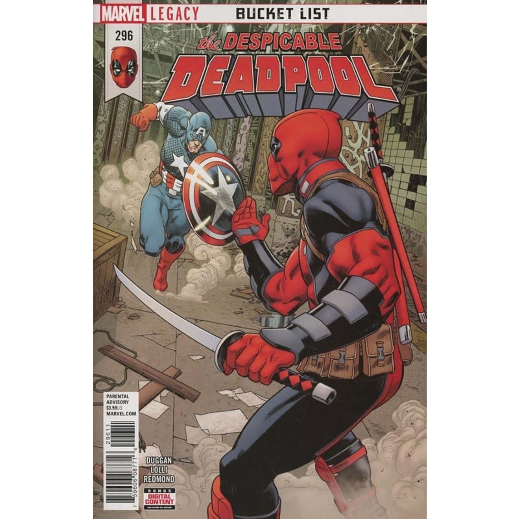 Marvel Comics Despicable Deadpool 2018 #296