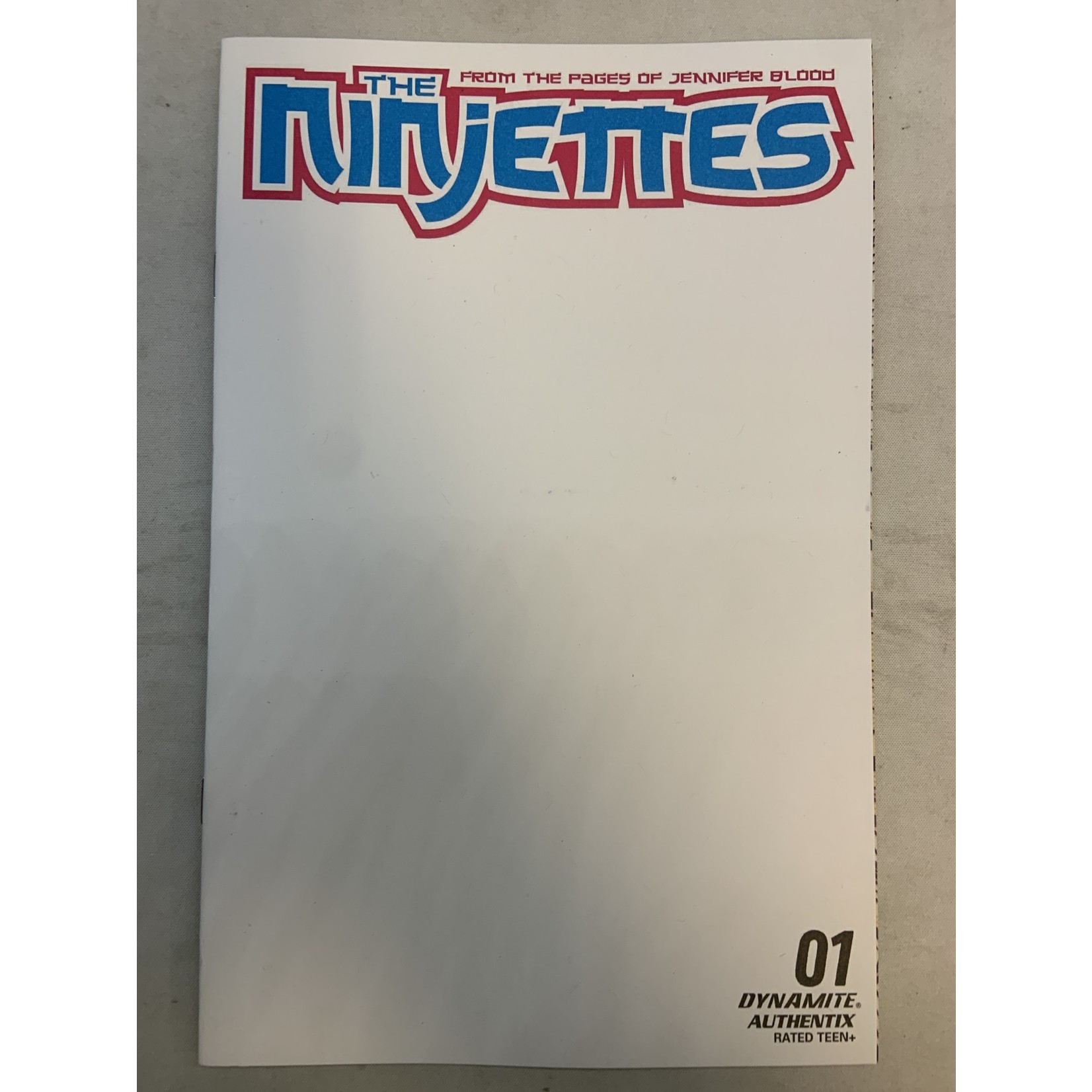 DYNAMITE Ninjettes 2022 #1 (Of 5) Cvr E Blank Authentix