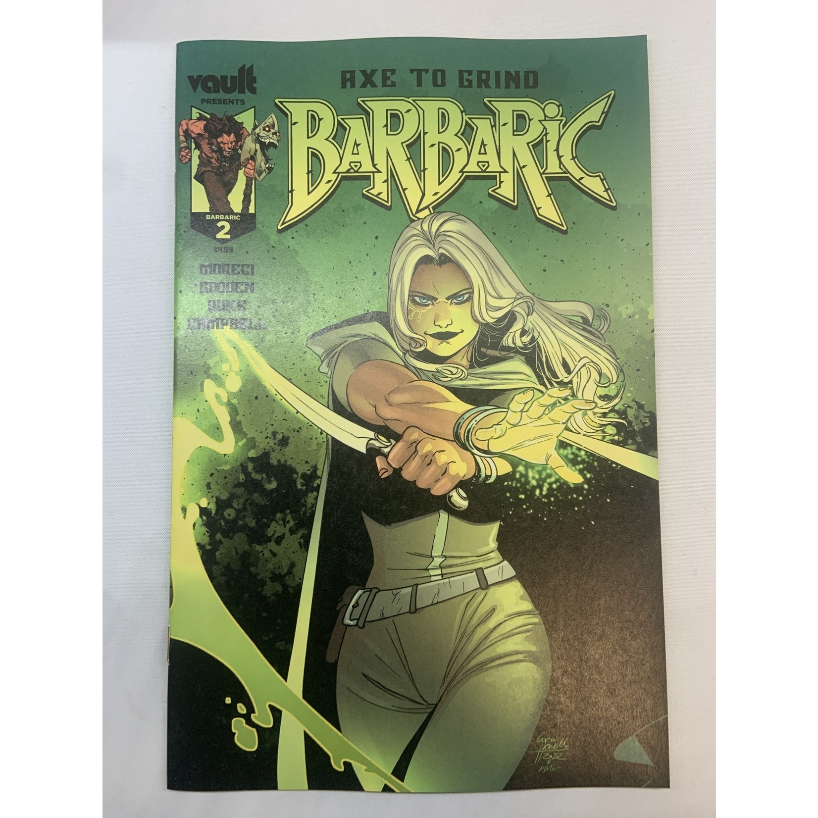 VAULT COMICS Barbaric Axe To Grind 2022 #2 Cvr B Howell