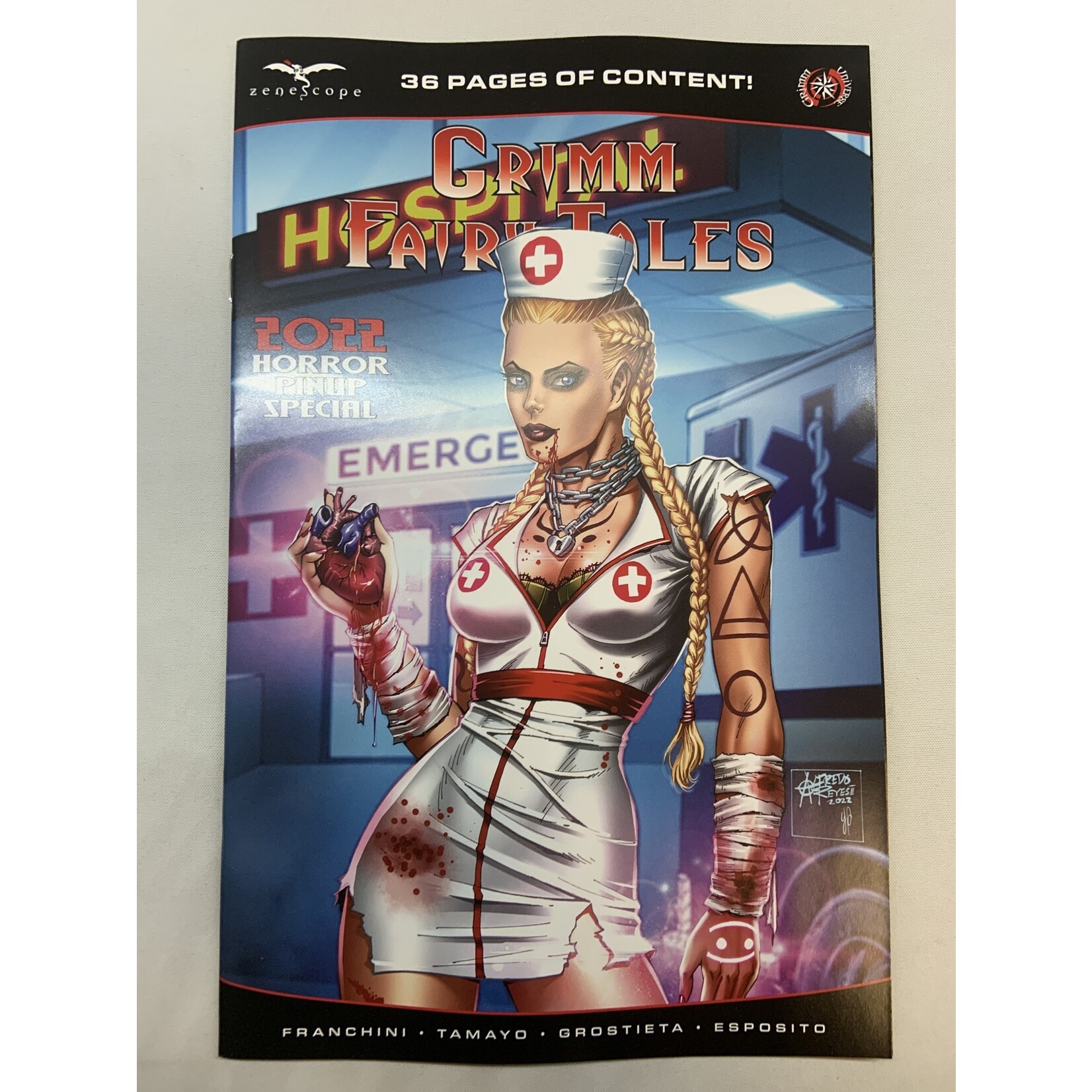 ZENESCOPE ENTERTAINMENT INC Grimm Fairy Tales Presents Horror Pinup 2022 #1 Cvr A Reyes