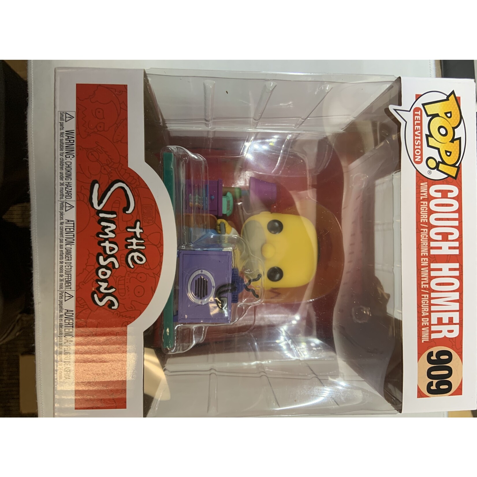 Funko Pop Deluxe Simpsons Homer Watching Tv Vin Fig 909