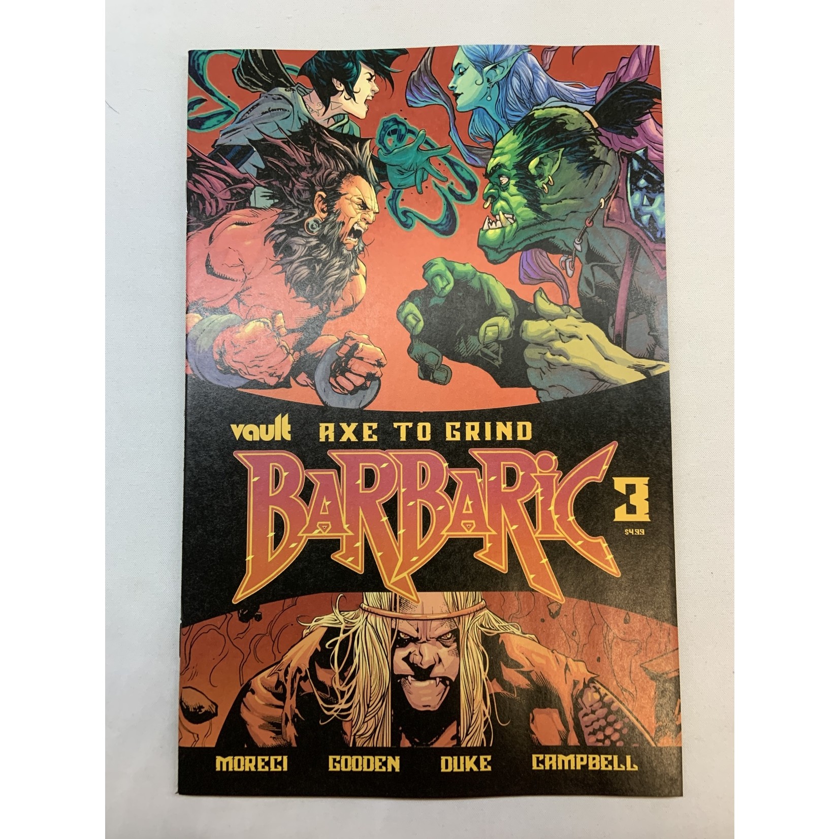 VAULT COMICS Barbaric Axe To Grind 2022 #3 Cvr A Gooden