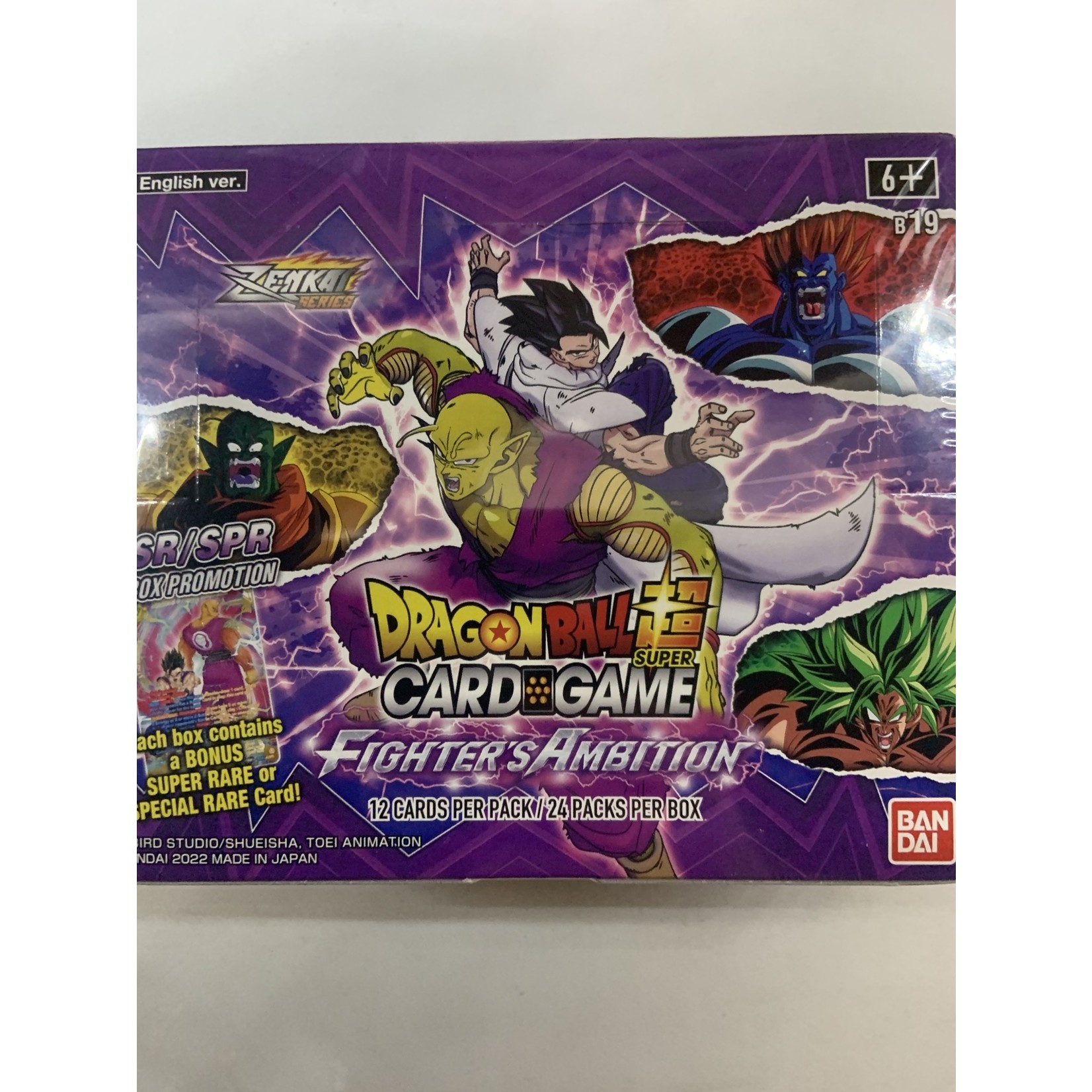 Bandai Dragon Ball Super ZL02 Fighter's Ambition Booster Display