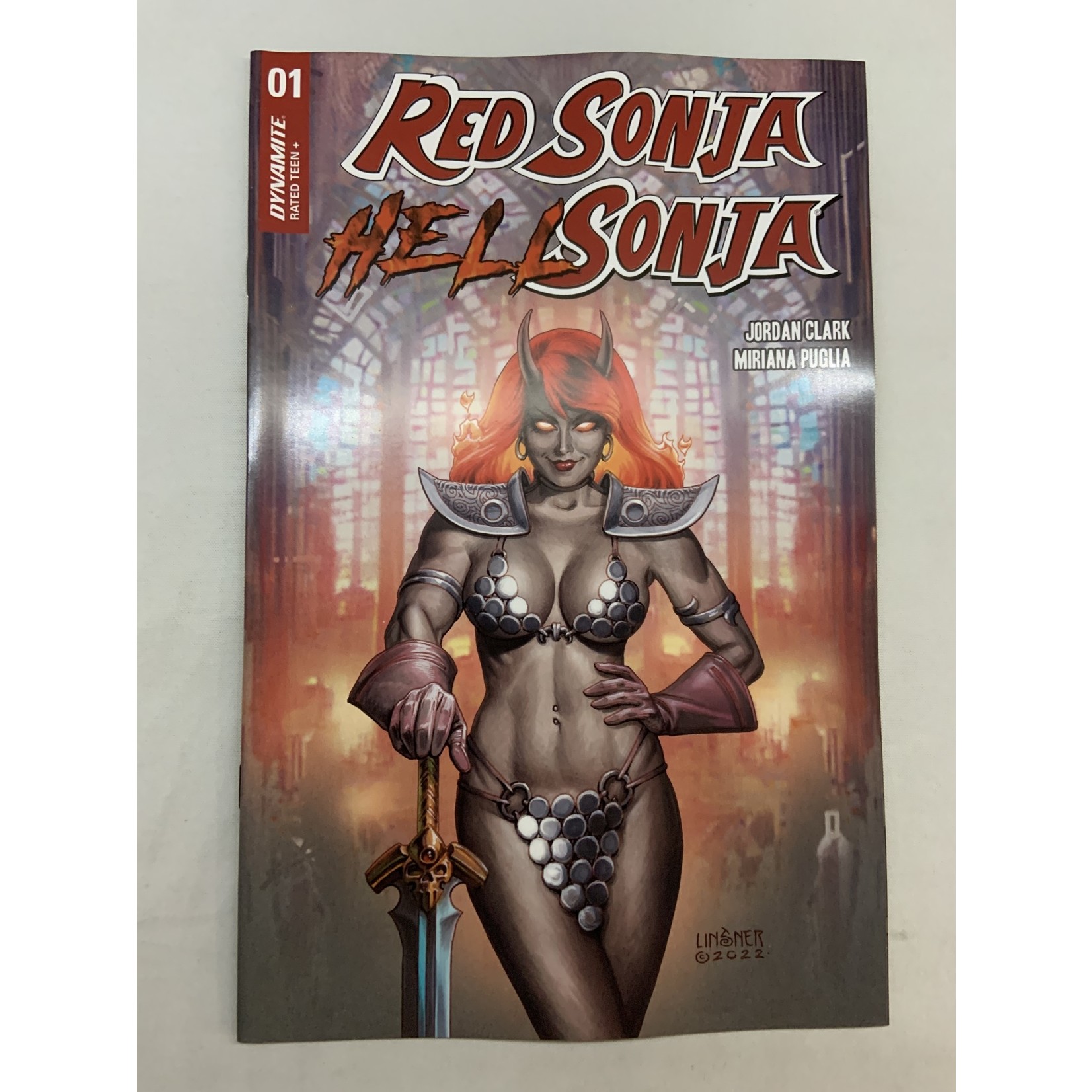 DYNAMITE Red Sonja Hell Sonja 2022 #1 Cvr C Linsner