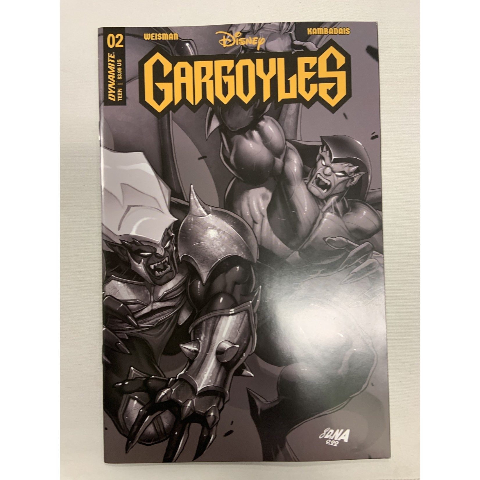 DYNAMITE Gargoyles 2022 #2 Cvr I 15 Copy Incv Nakayama B&W