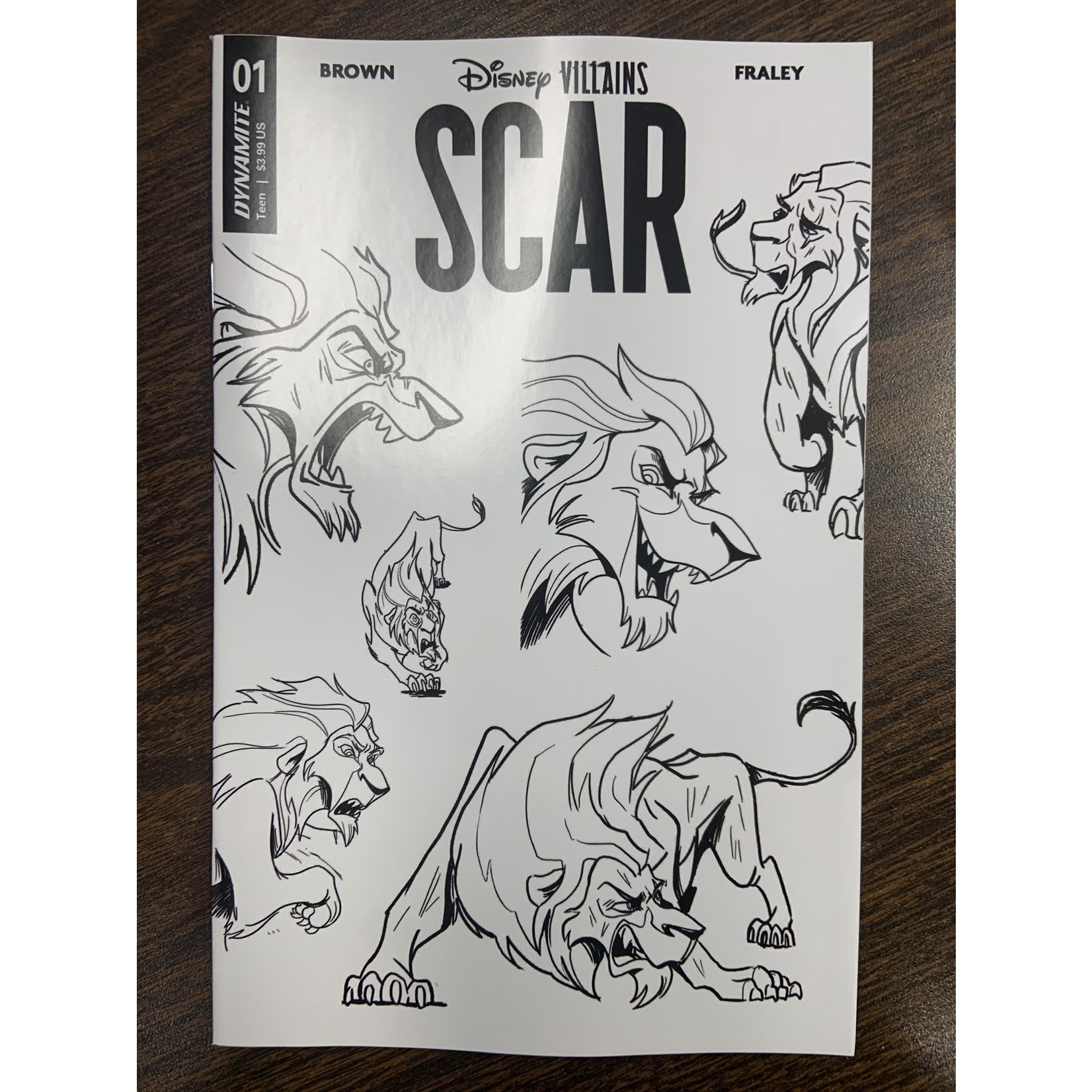 DYNAMITE Disney Villains Scar 2023 #1 Cvr J 20 Copy Incv Character Desgin