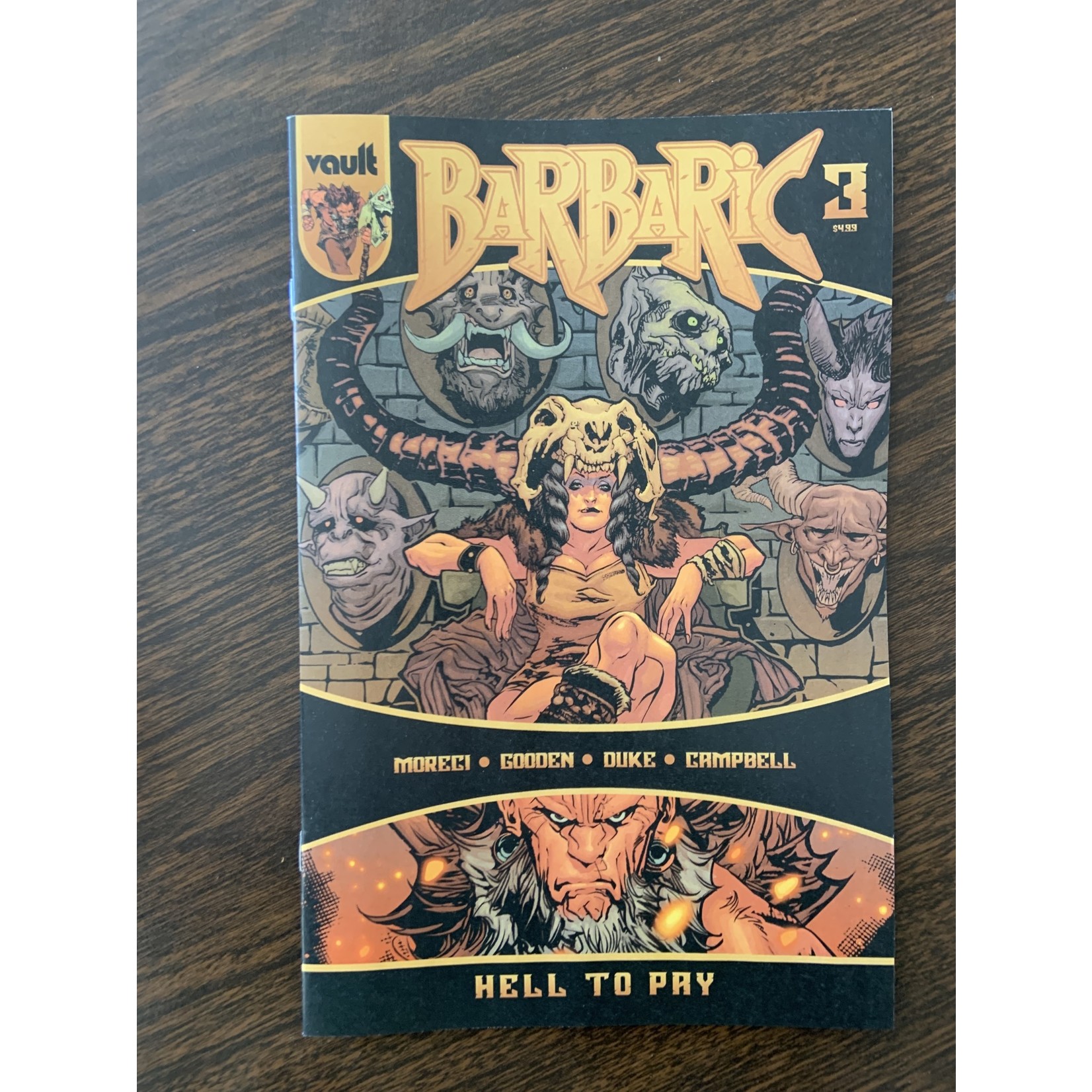 VAULT COMICS Barbaric Hell To Pay 2023 #3 Cvr A Gooden
