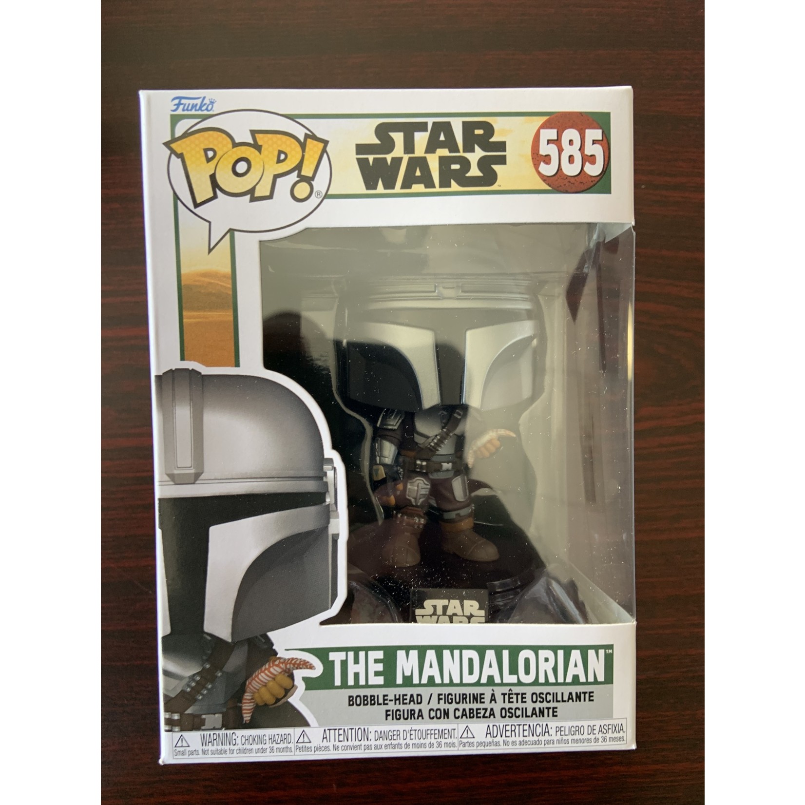 Funko Pop Star Wars Book Of Boba Fett Mando W/ Pouch Vin Fig 585