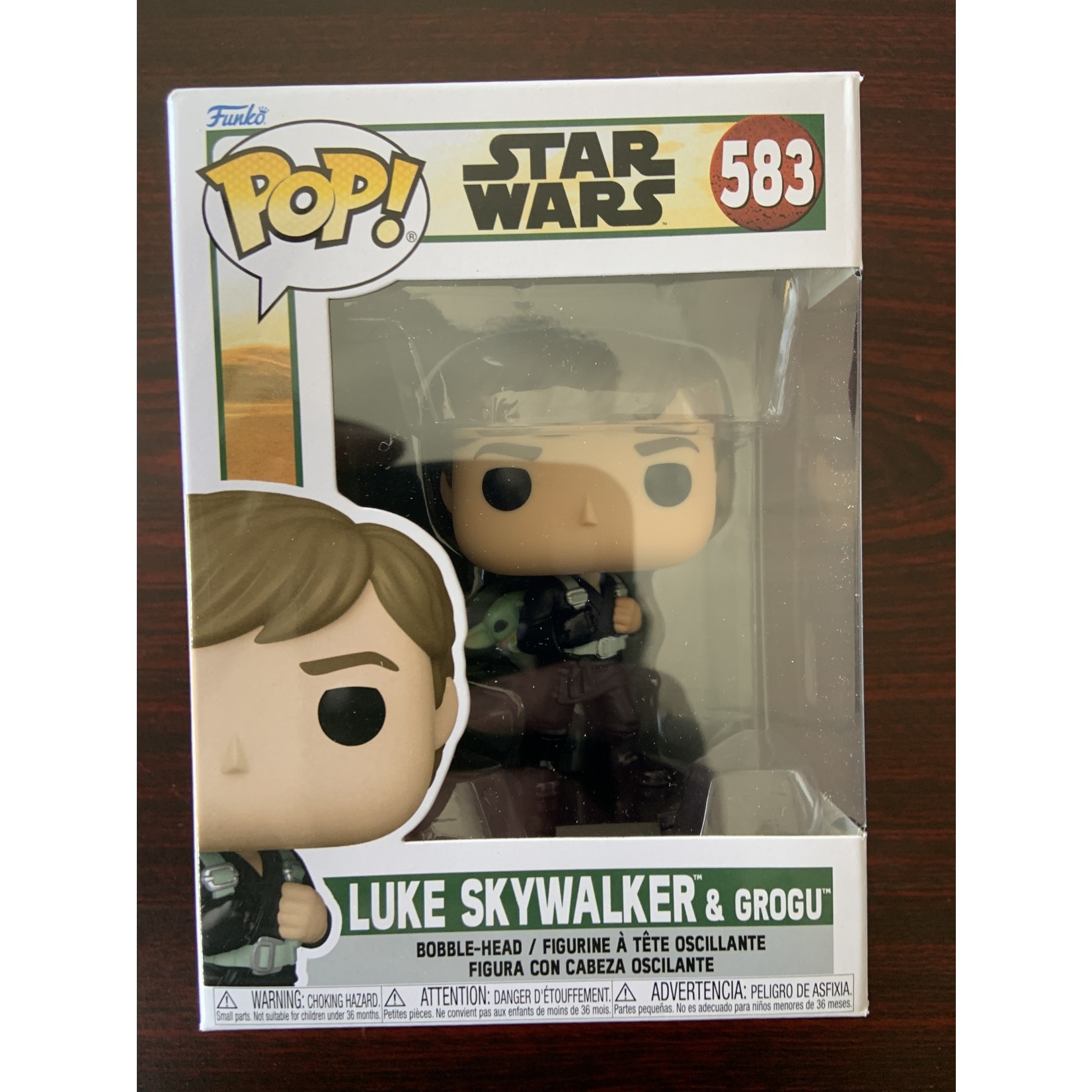 Funko Pop Star Wars Book Of Boba Fett Luke Trng Vin Fig 583