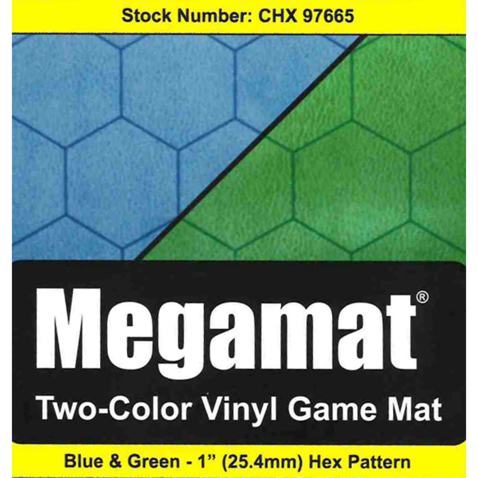 Megamat: Blue & Green Square Hexes