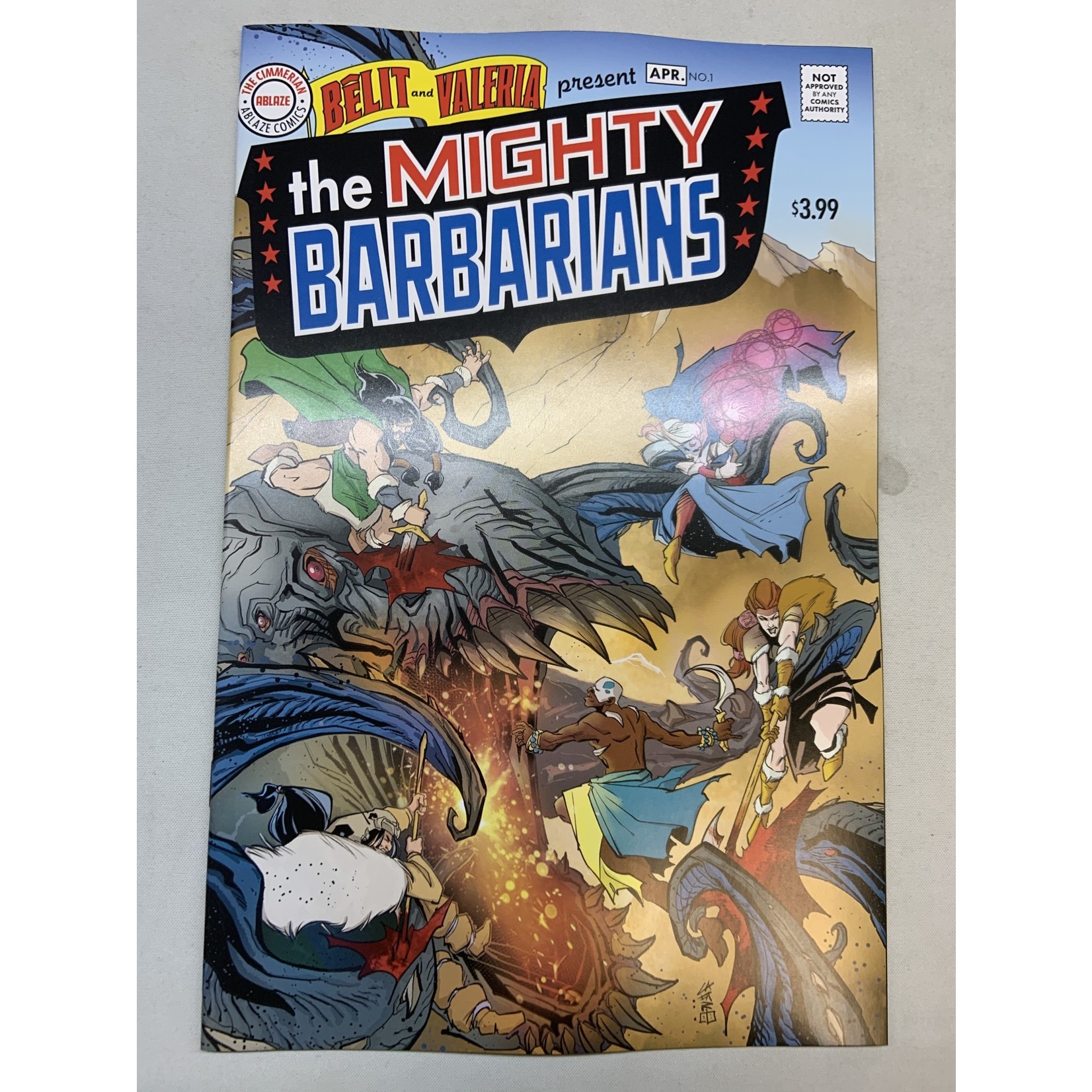 Ablaze Publishing Mighty Barbarians 2023 #1 Cvr D Cafaro Homage (Mr)