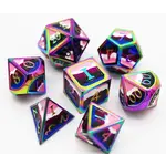 Foam Brain Games GENDERFLUID PRIDE FLAG - RPG METAL DICE SET