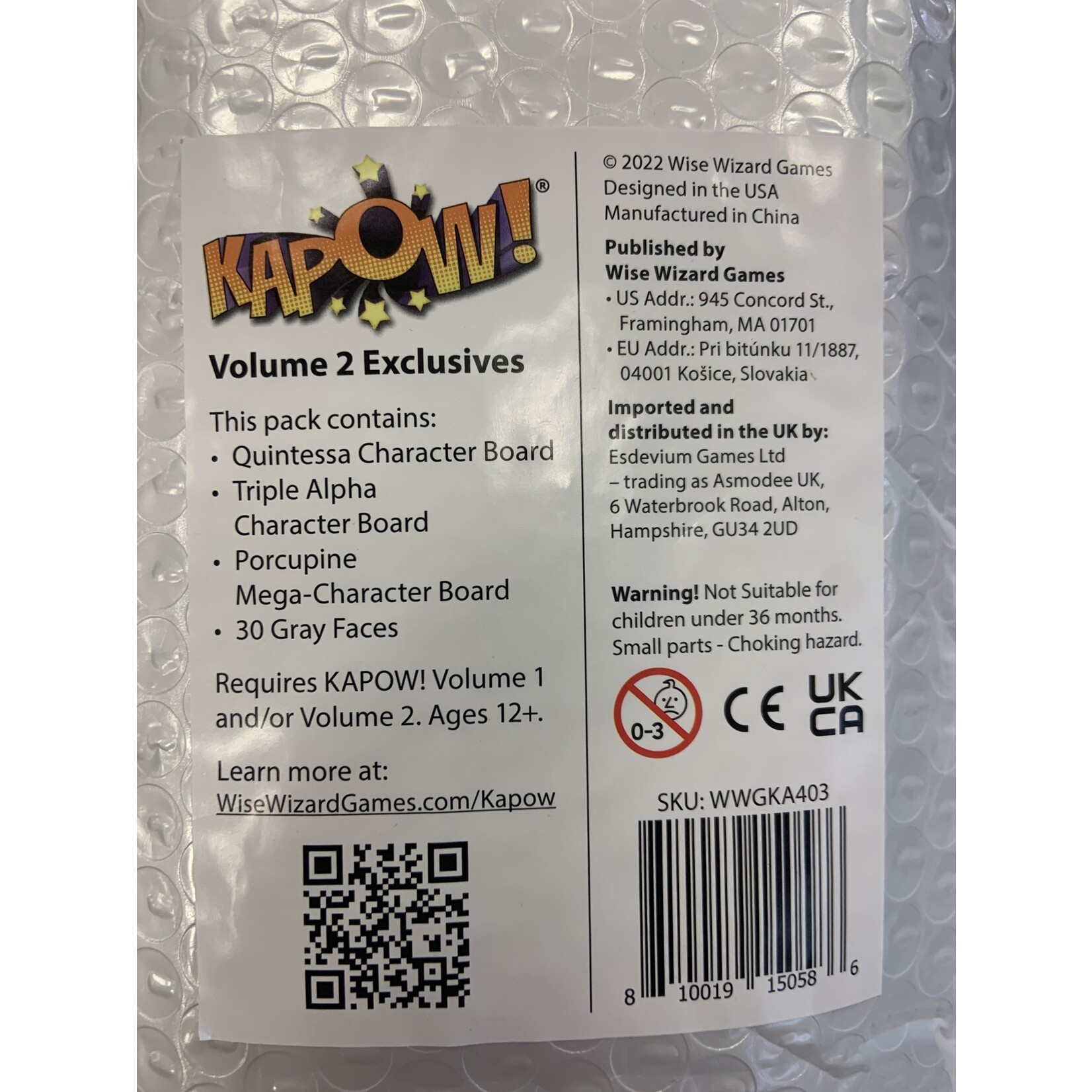 Wise Wizard Games Kapow! Volume 2 Exclusives
